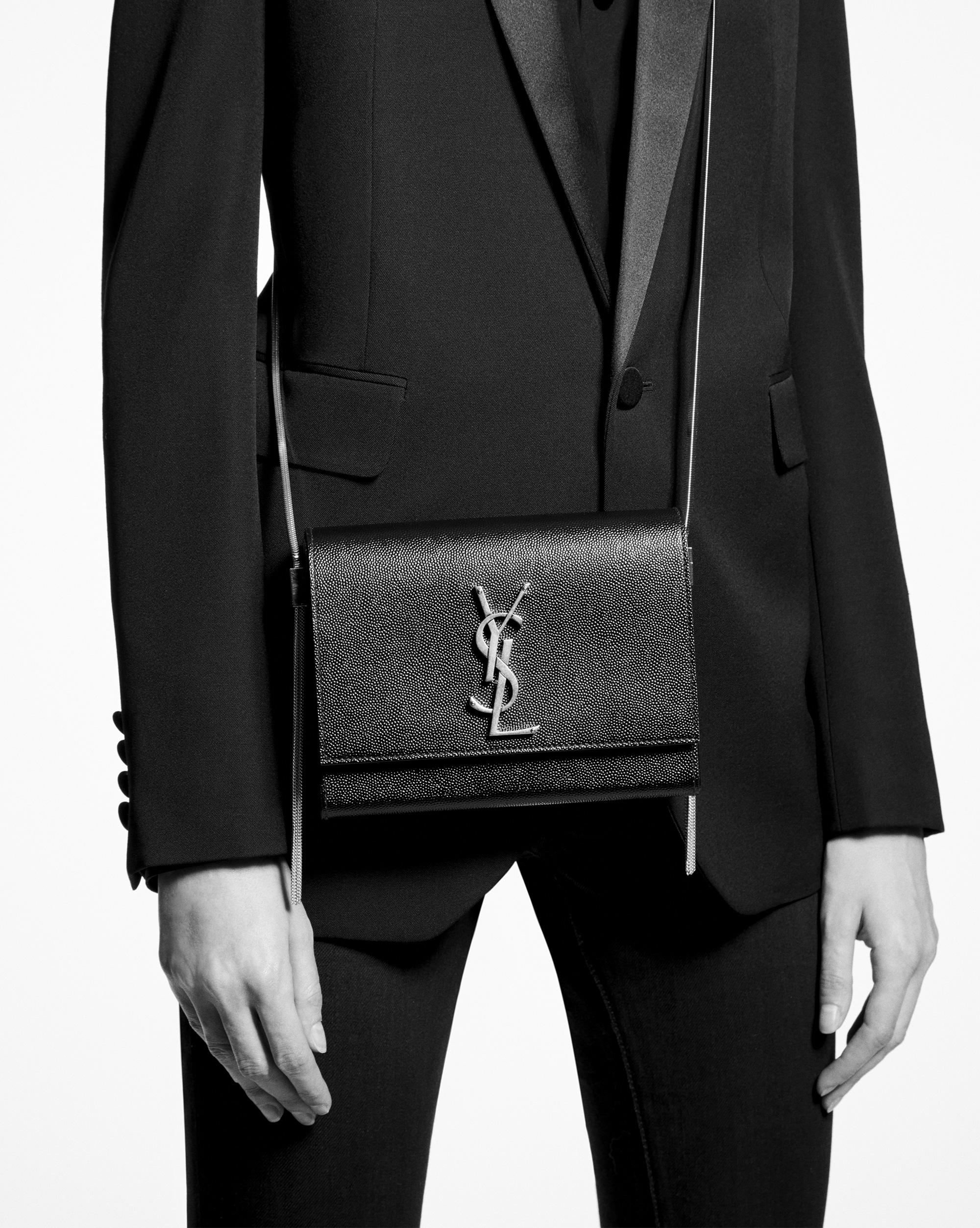 Saint Laurent Kate Box Bag in Black