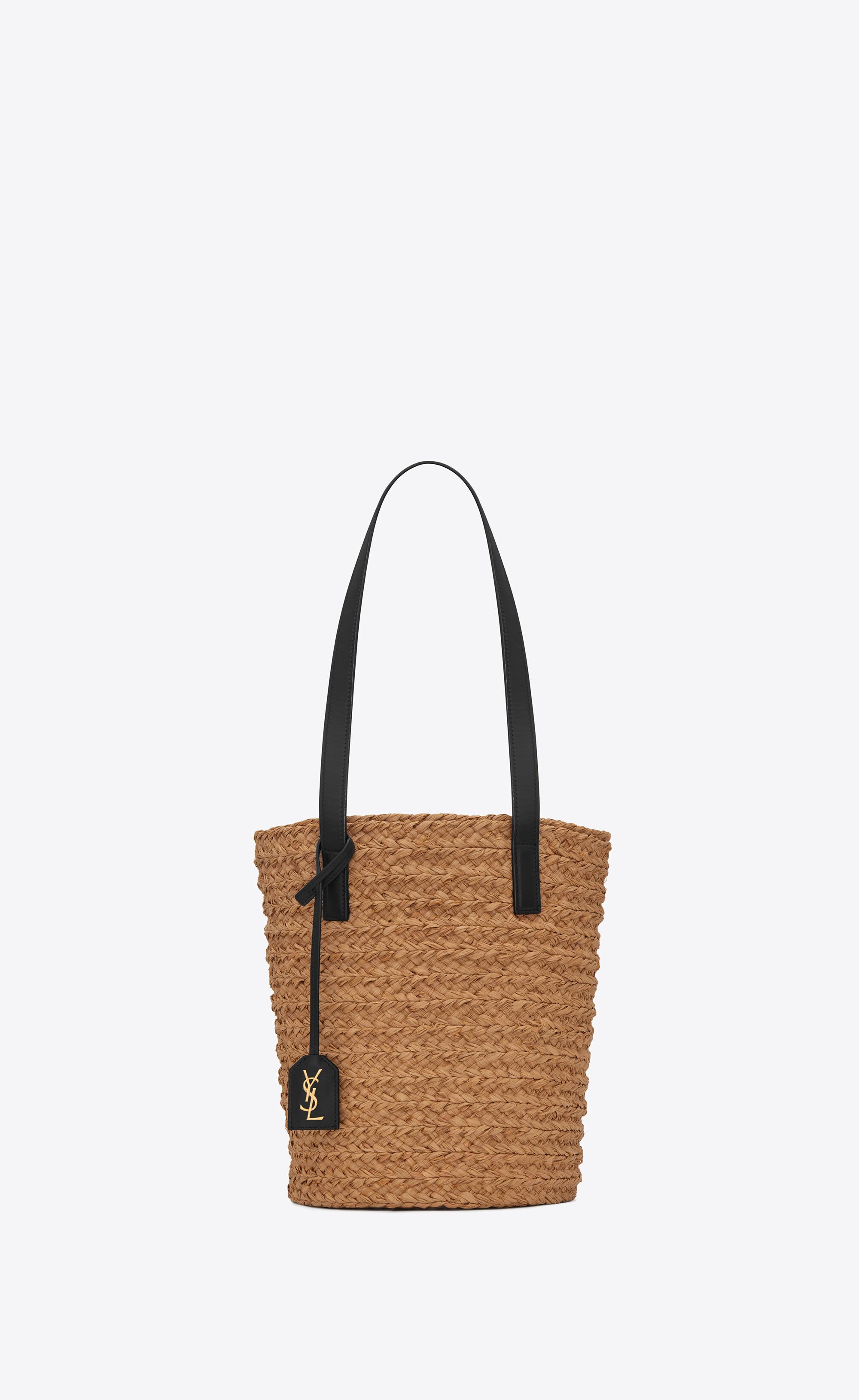 ysl raffia tote
