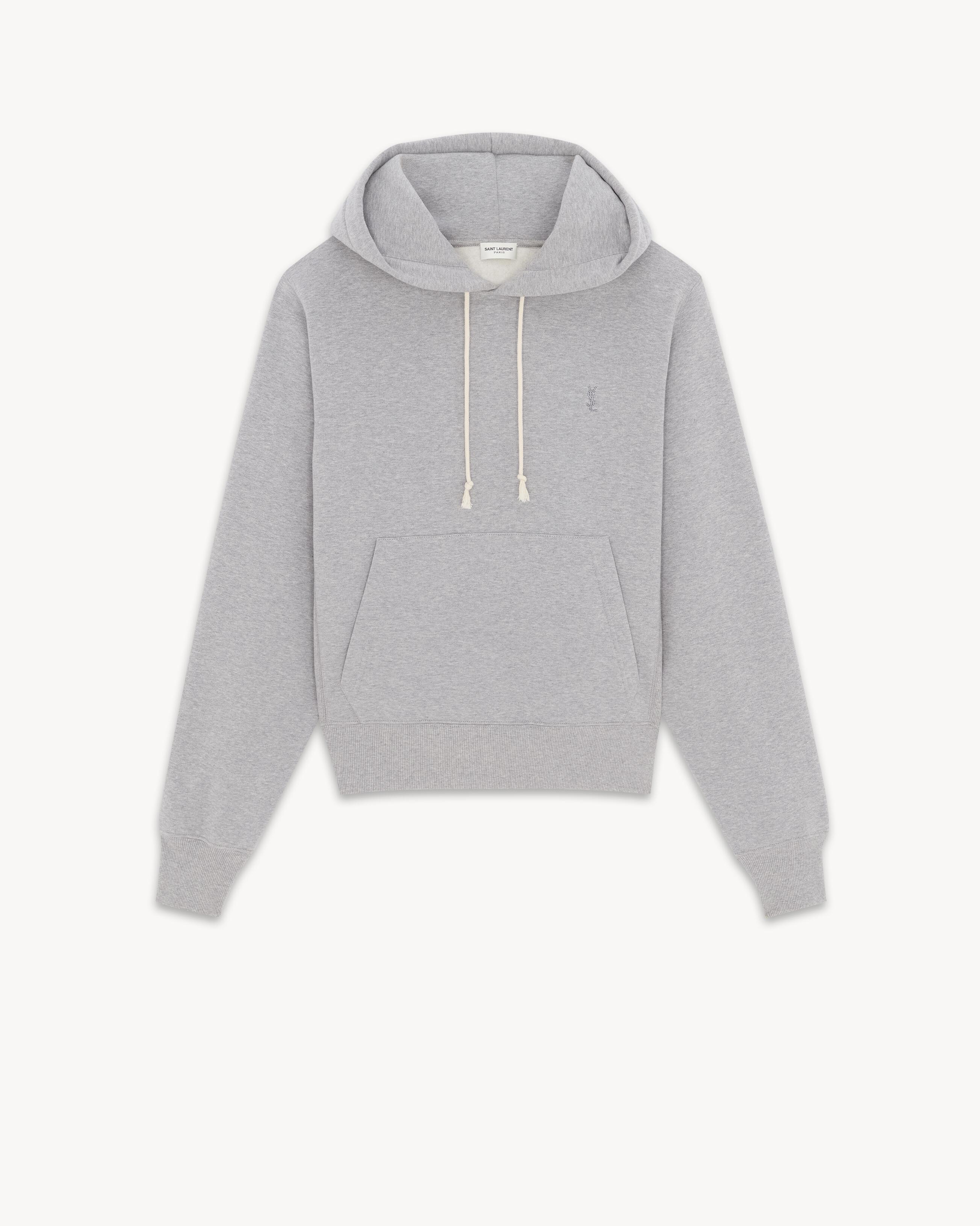 Saint Laurent レディース ホワイト カサンドラパーカー グリ 