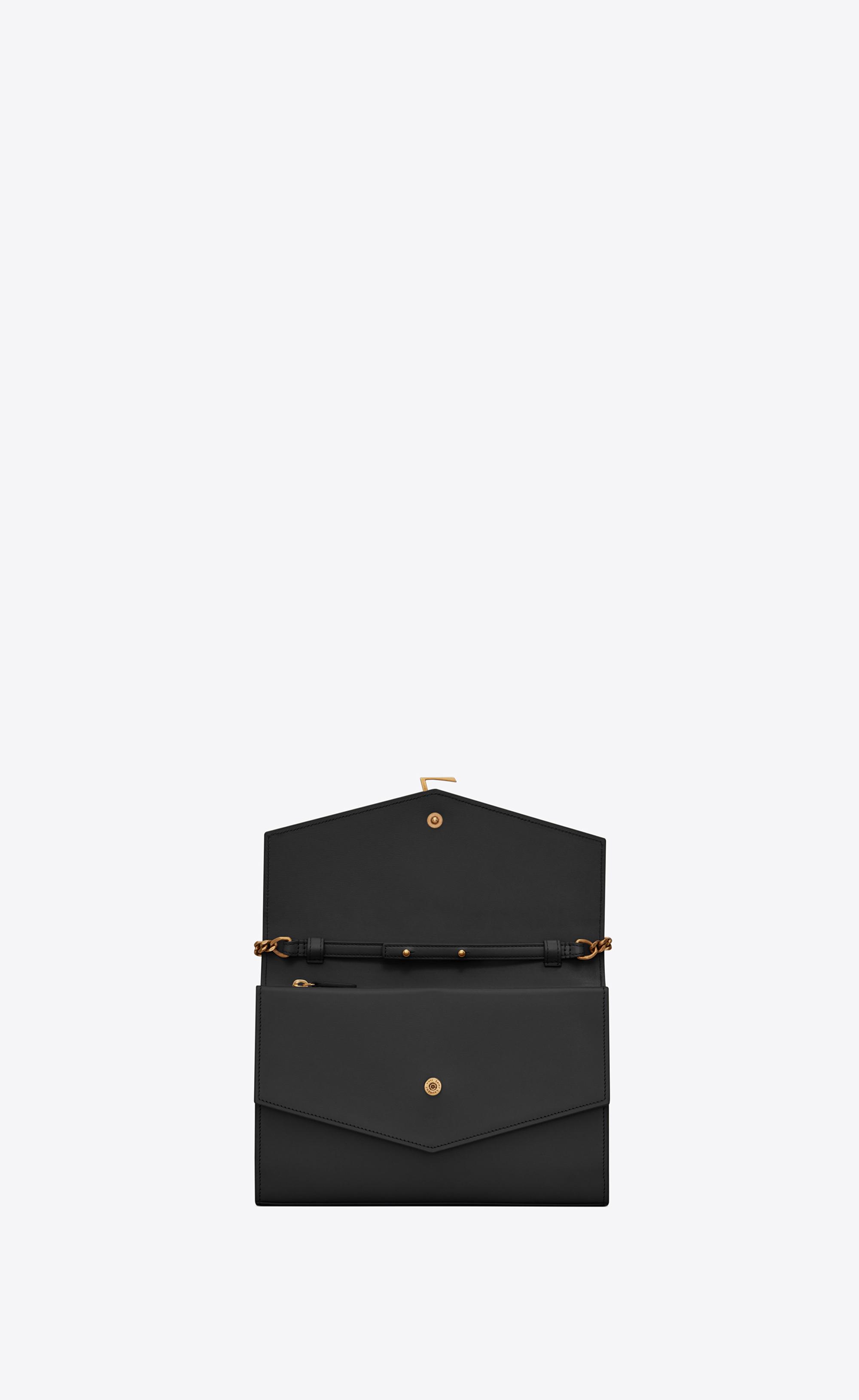 sulpice chain wallet in smooth leather