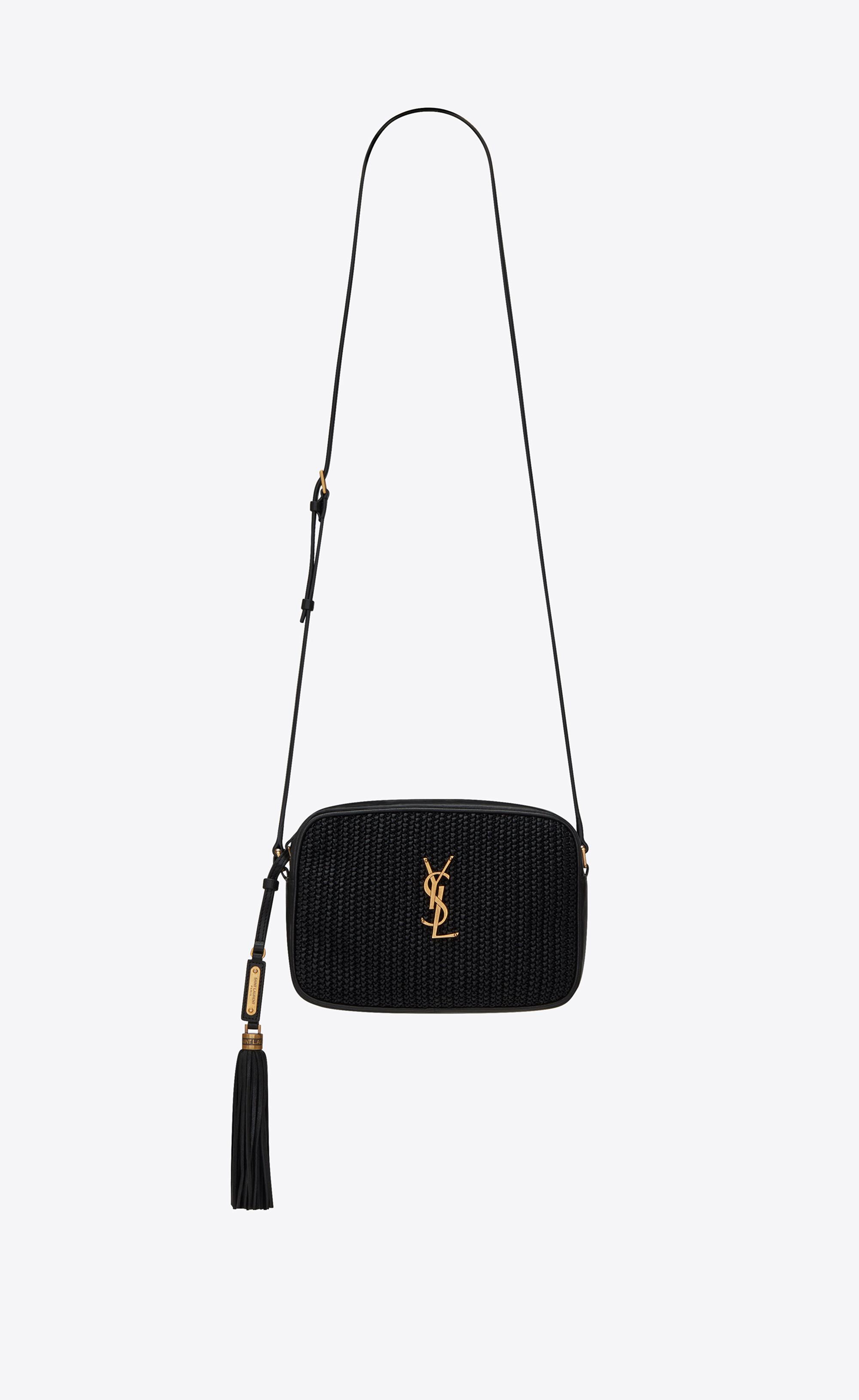 saint laurent black lou camera bag
