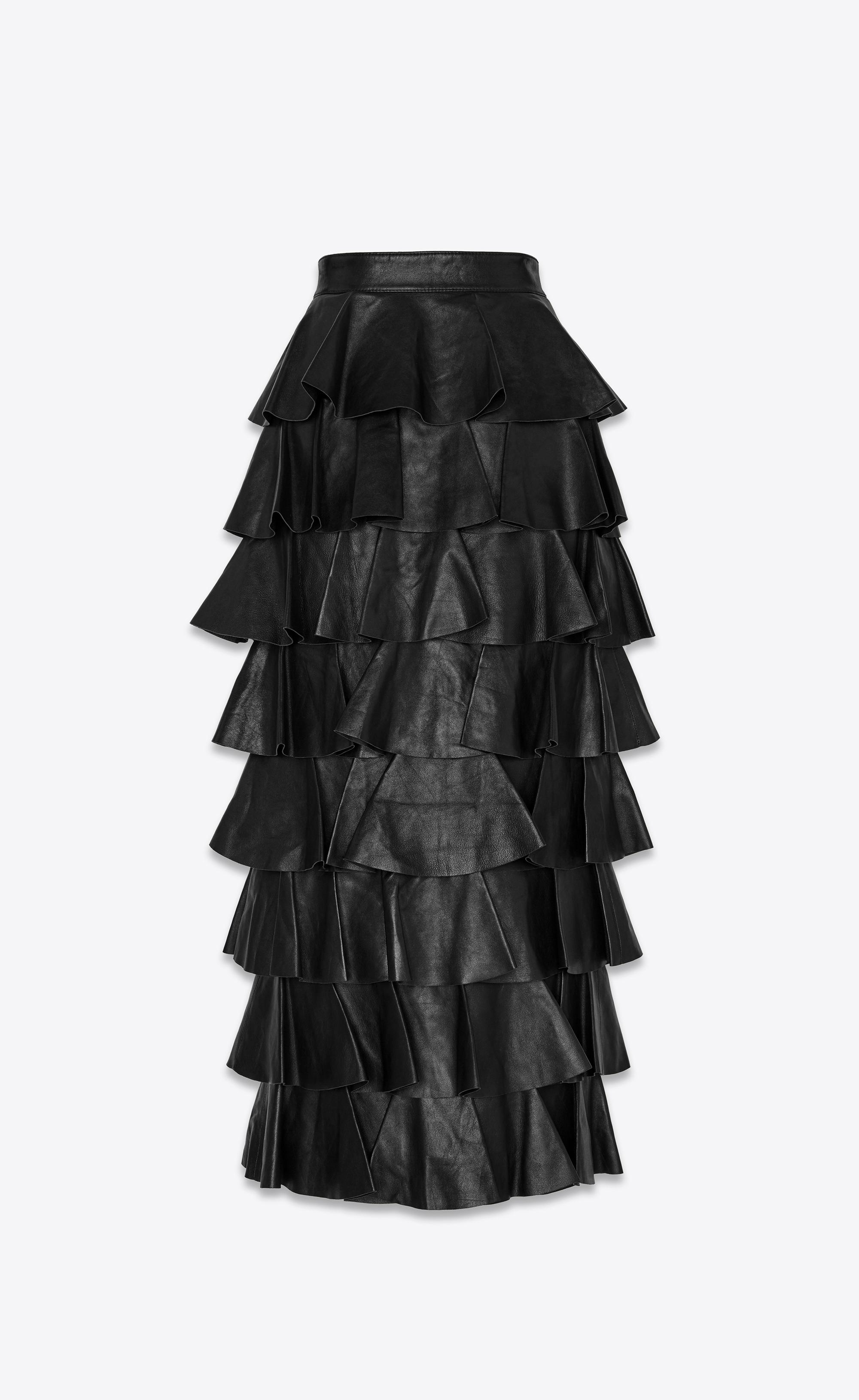 【関税＆送料込み】Saint Laurent Long Lambskin Skirt long skirt in lambskin | Saint Laurent | YSL RO