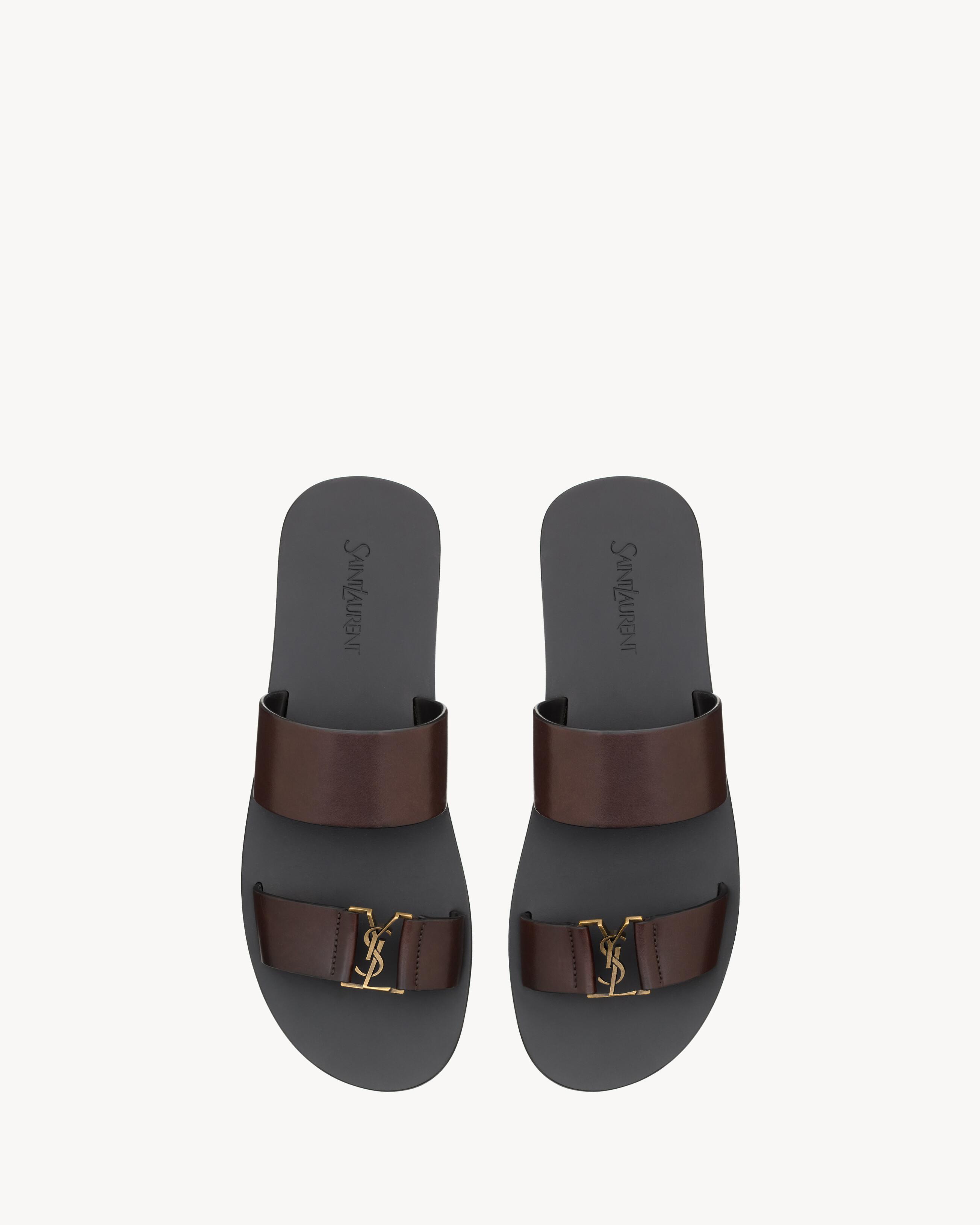 メンズ Saint Laurent サンダル、スライド、ビーチサンダル | Lyst