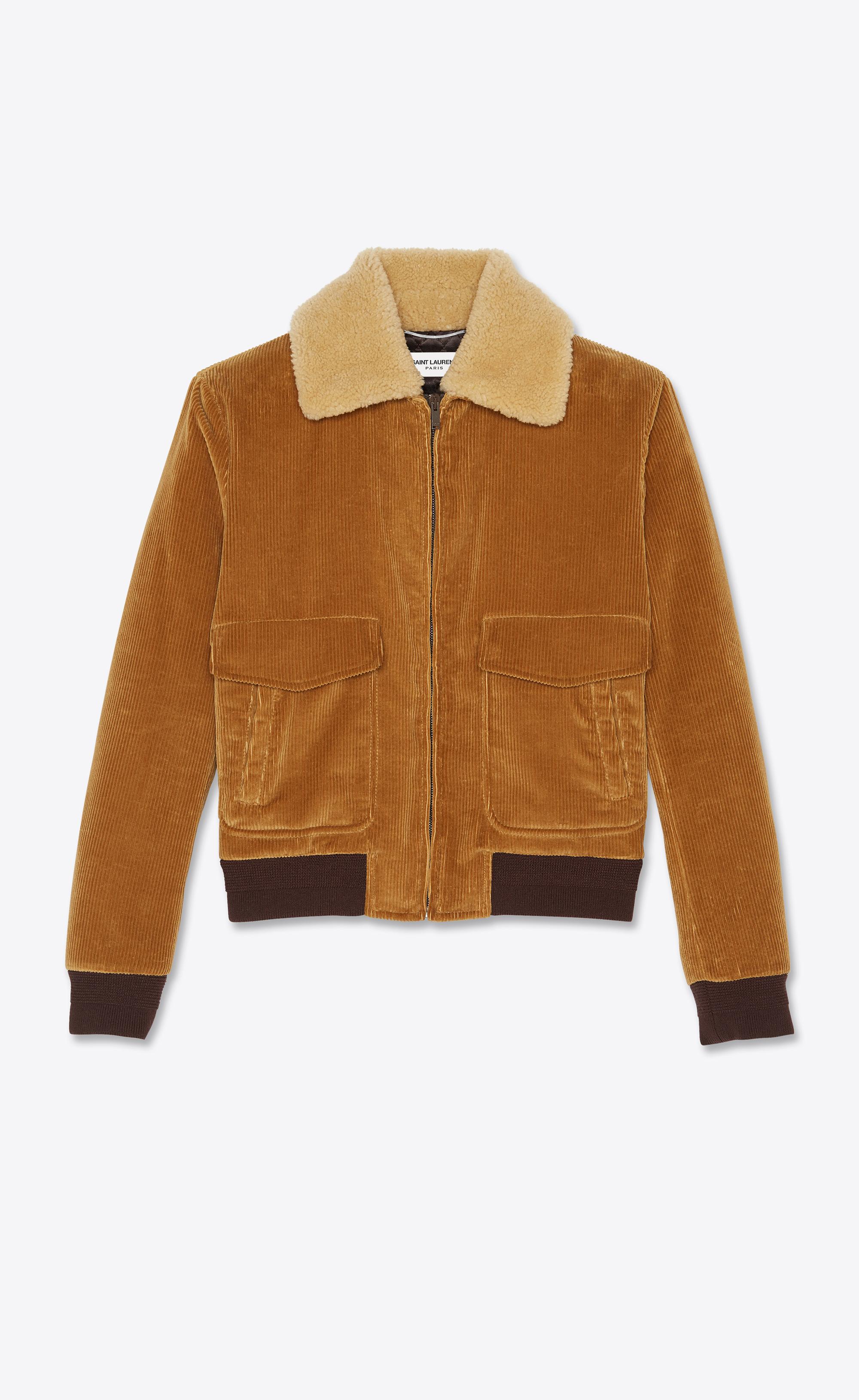 corduroy aviator jacket