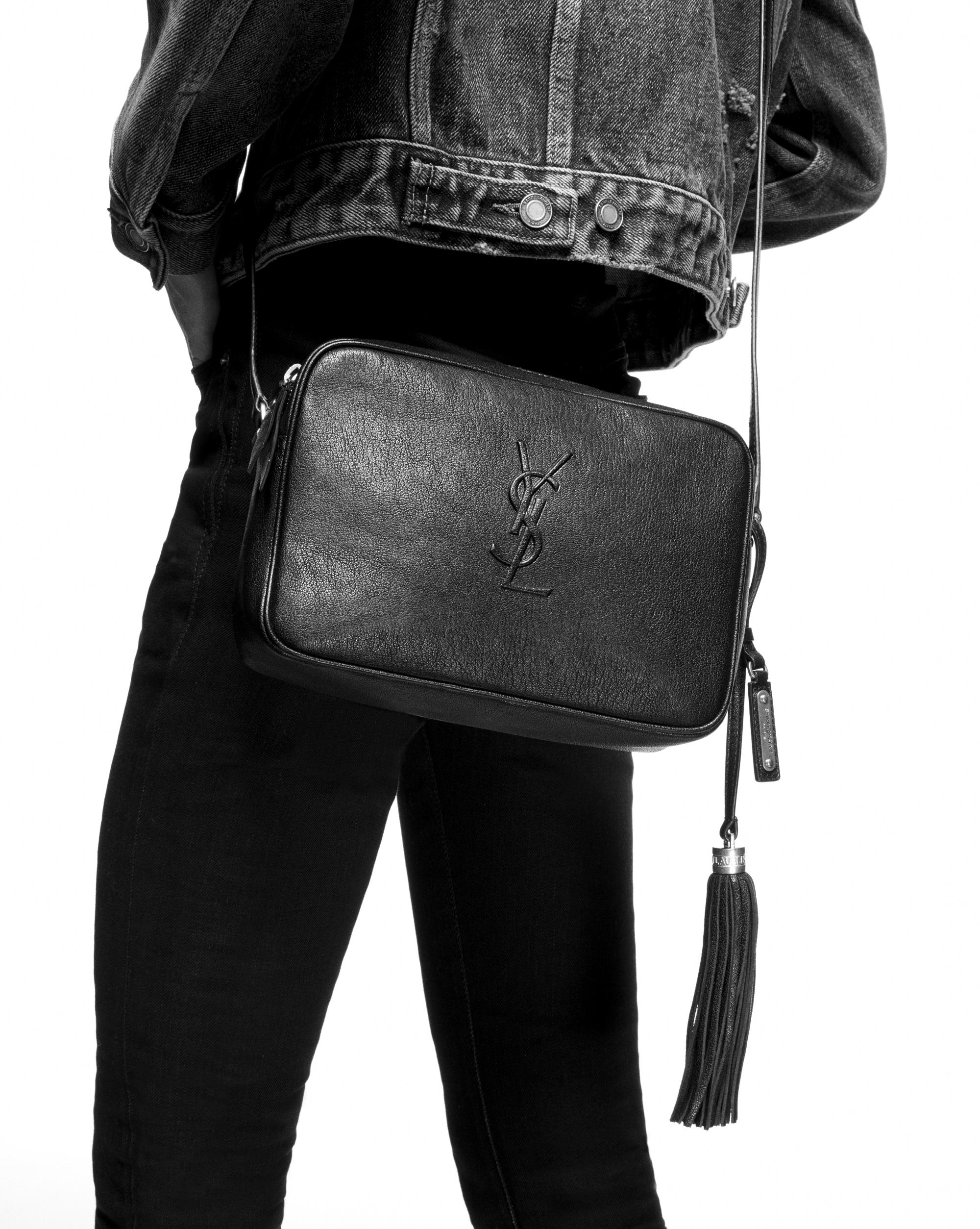 ysl camera bag blue