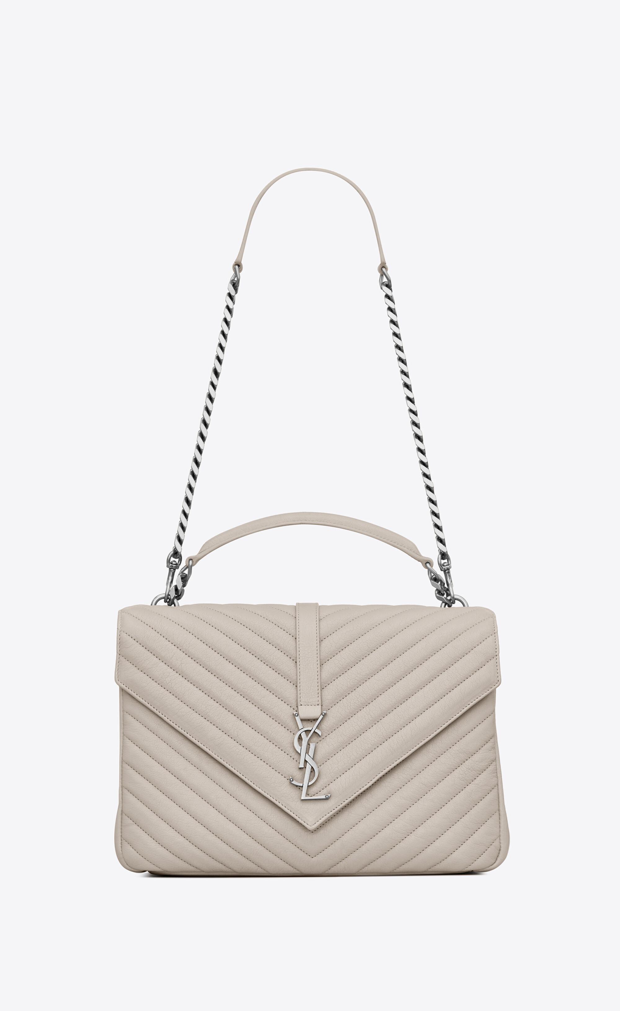 college large in matelassé leather