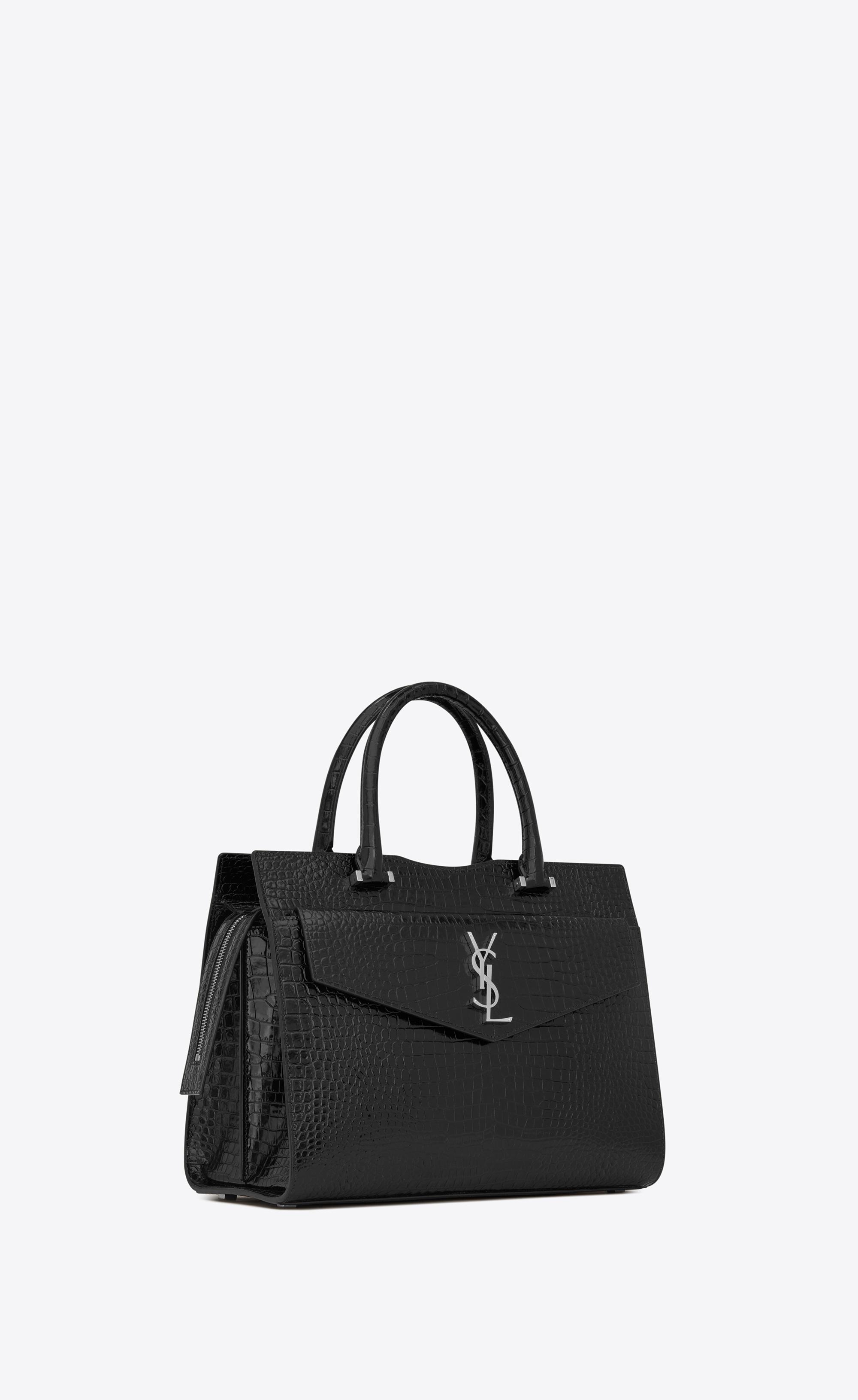 YVES SAINT LAURENT Size M BLACK BAG UPTOWN