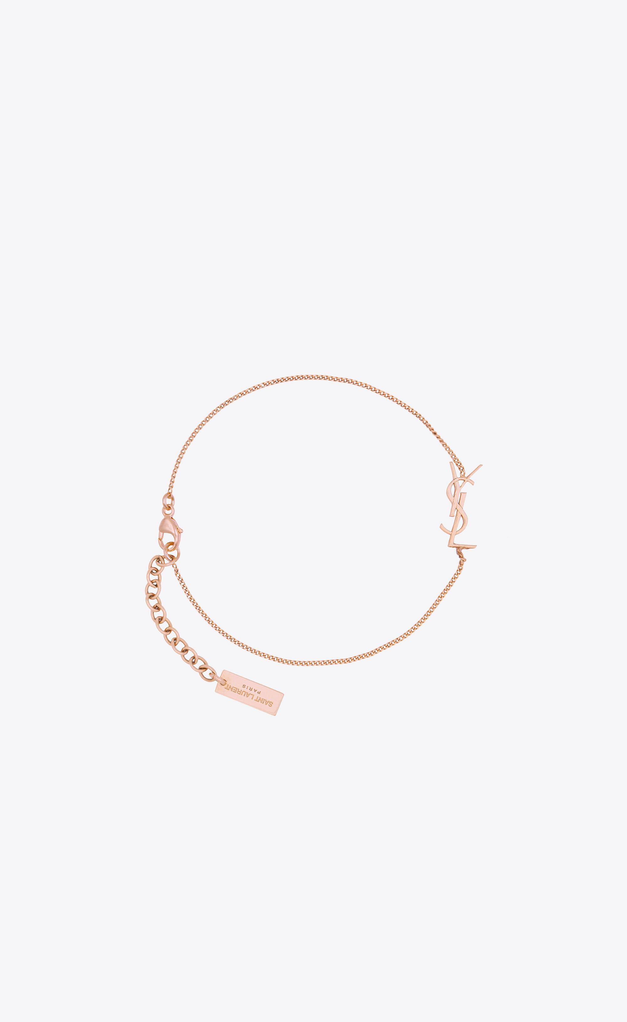 Gold Curb-chain bracelet | Saint Laurent | MATCHES UK