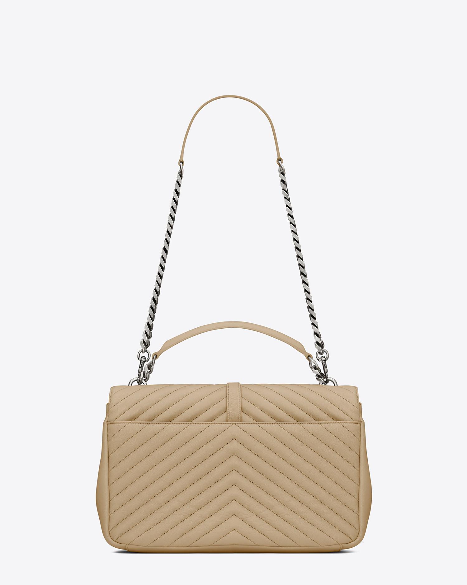 college large in matelassé leather