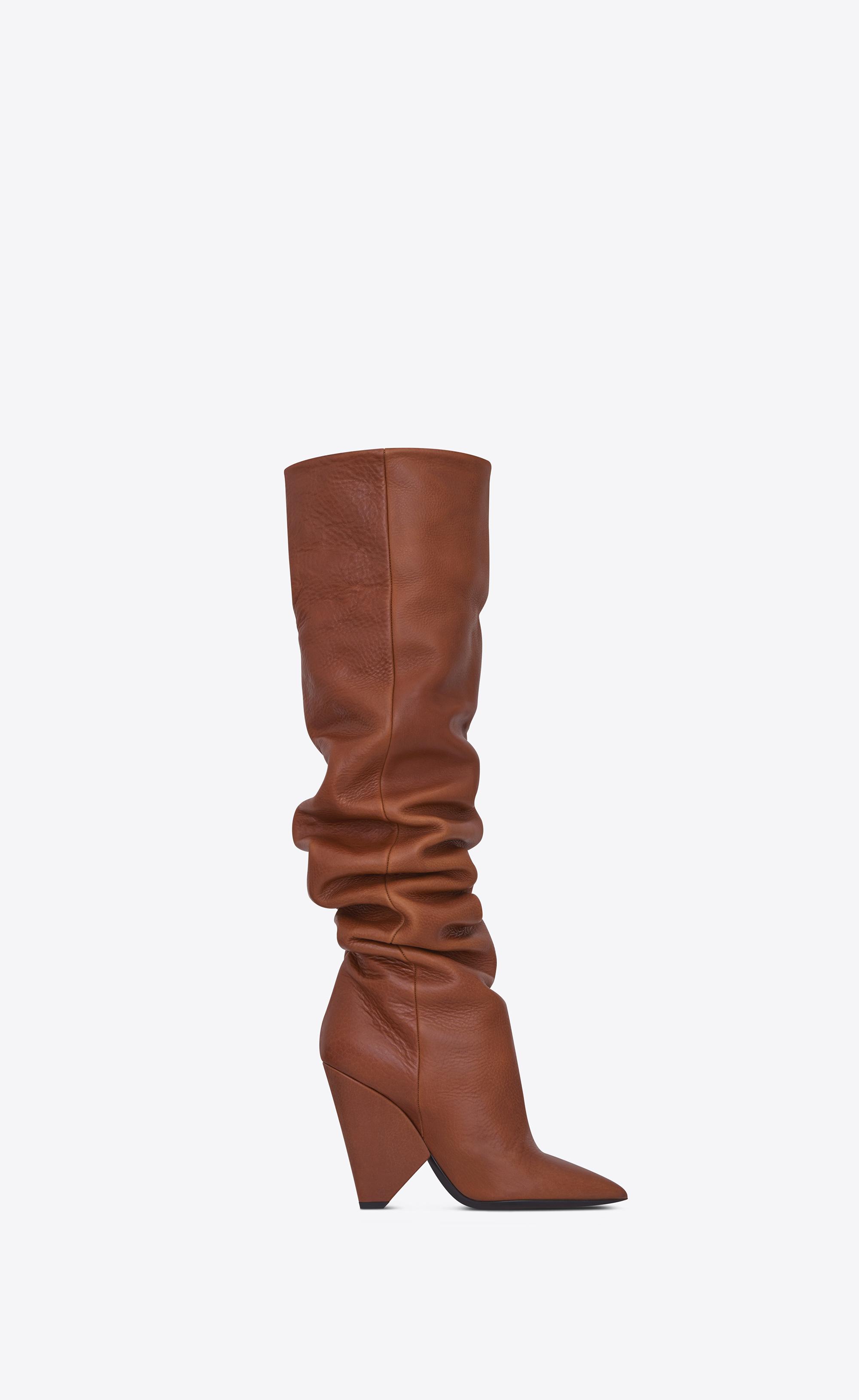 saint laurent thigh high boots
