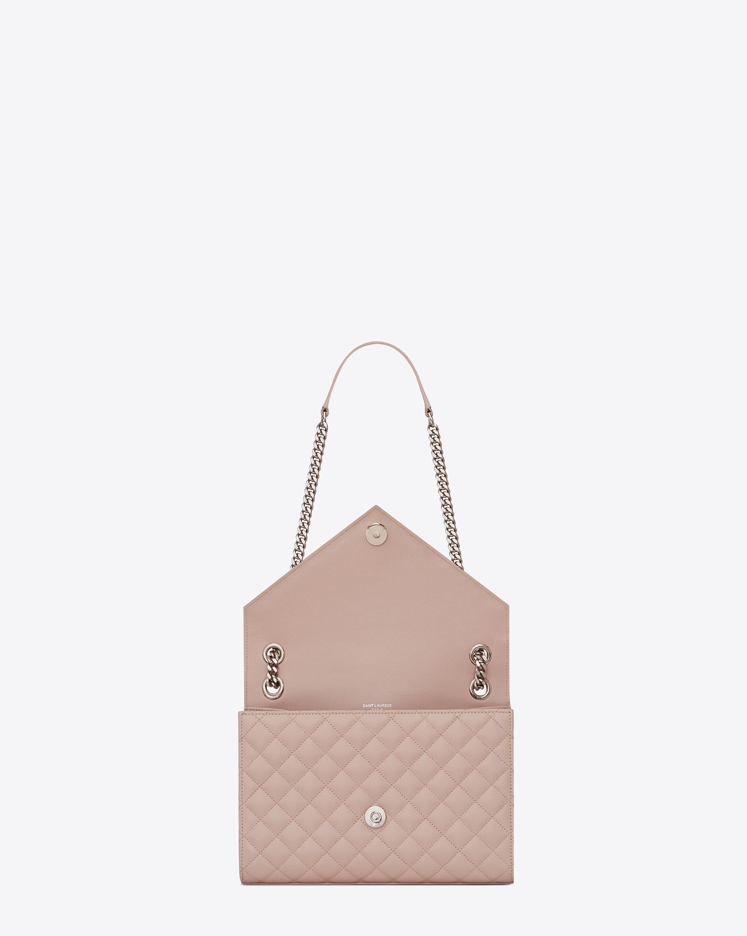 Saint Laurent Envelope Medium Bag in Pink