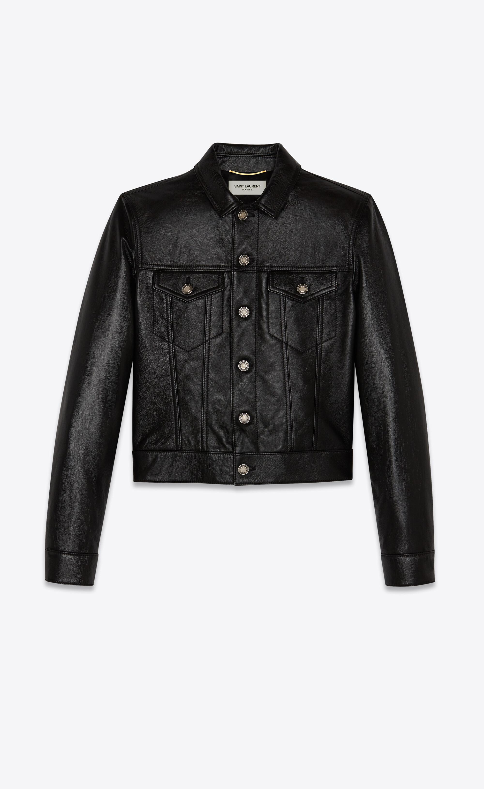 Saint laurent motorcycle top jacket in lambskin