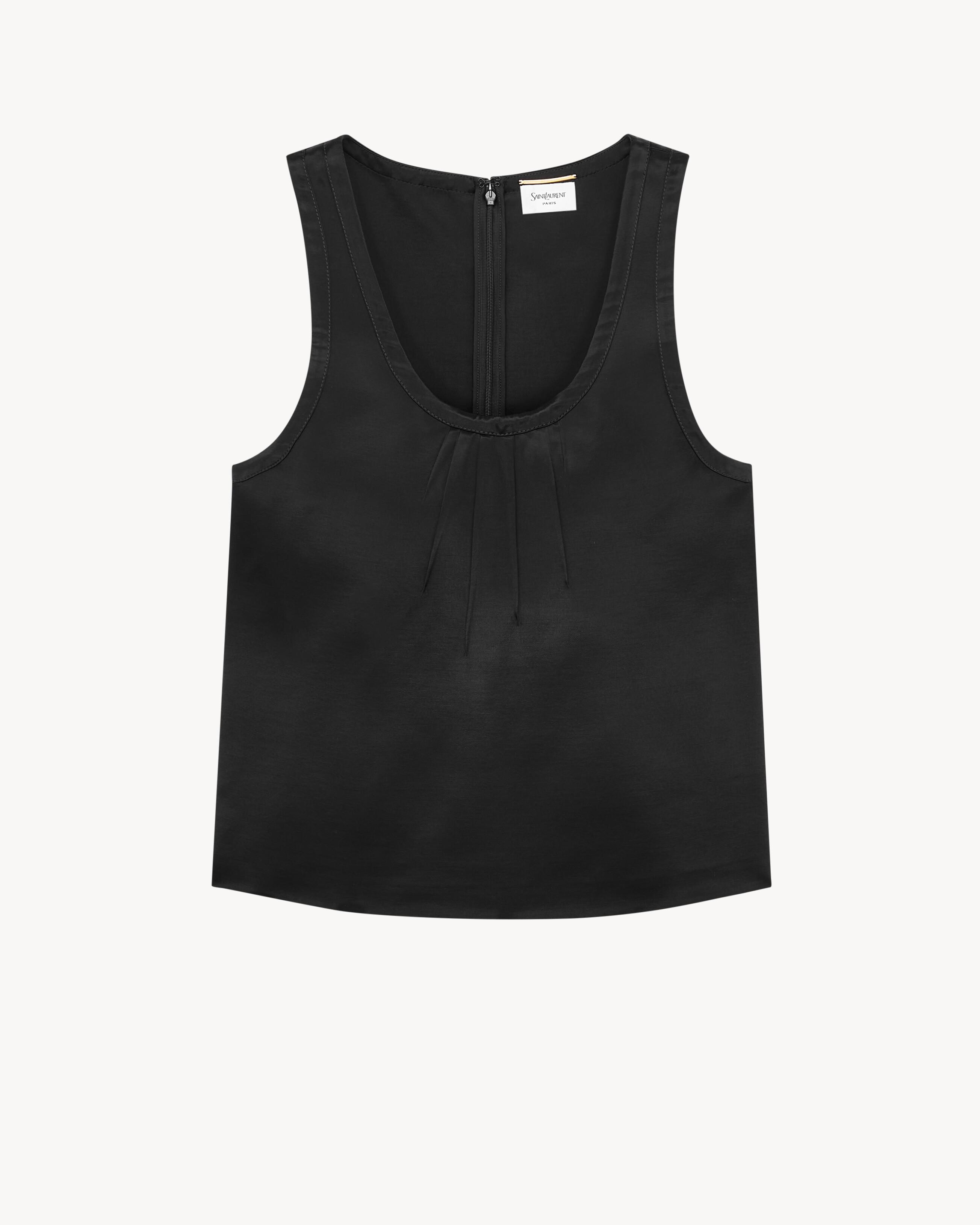 Générique Canotta Donna Senza Maniche – Bianco – Tessuto Viscosa Ed Elastan – Sottogiacca O Top Estivo