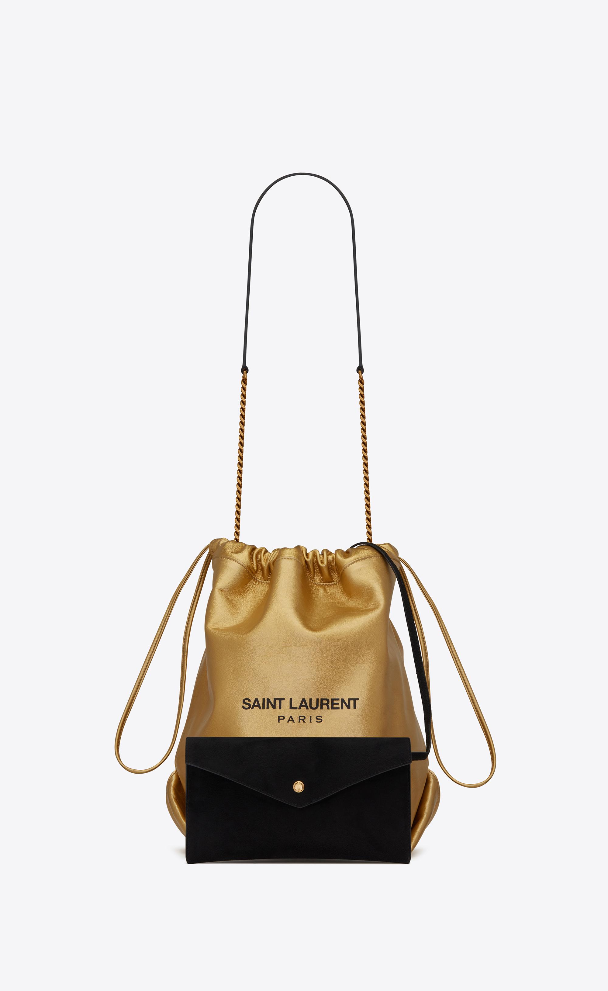 saint laurent small teddy bucket bolsa