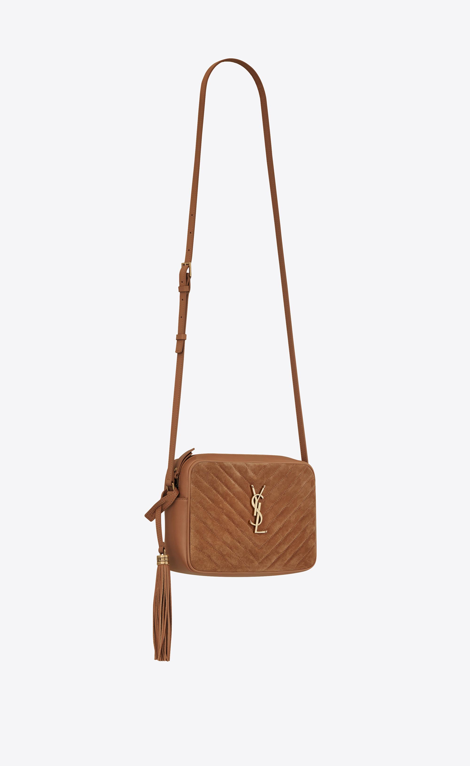 Saint Laurent Lou Medium Ysl-logo Quilted-suede Cross-body Bag in Cinnamon  (Brown) - Save 14% - Lyst