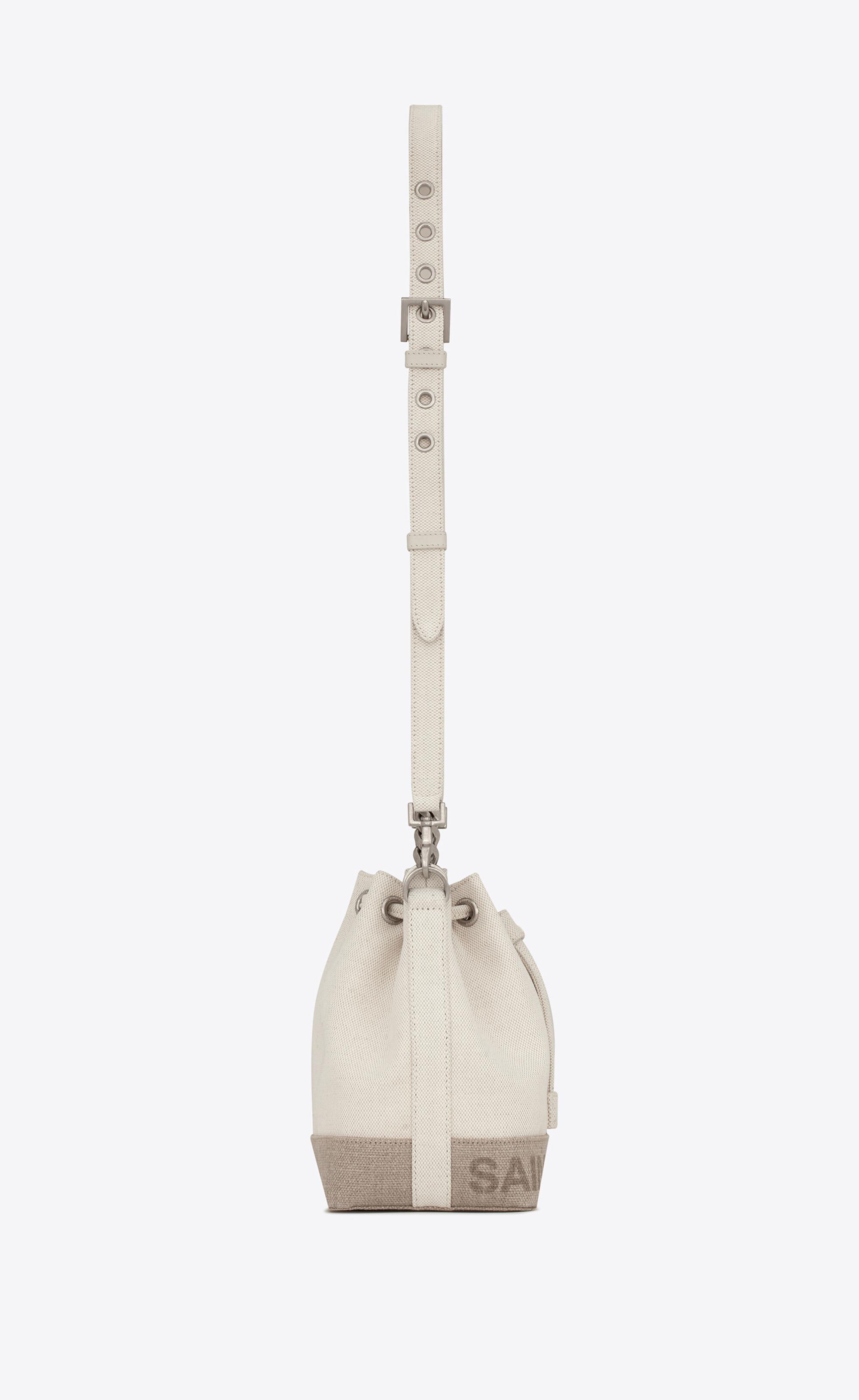 Saint Laurent YSL Rive Gauche Bucket Bag - White – Kith