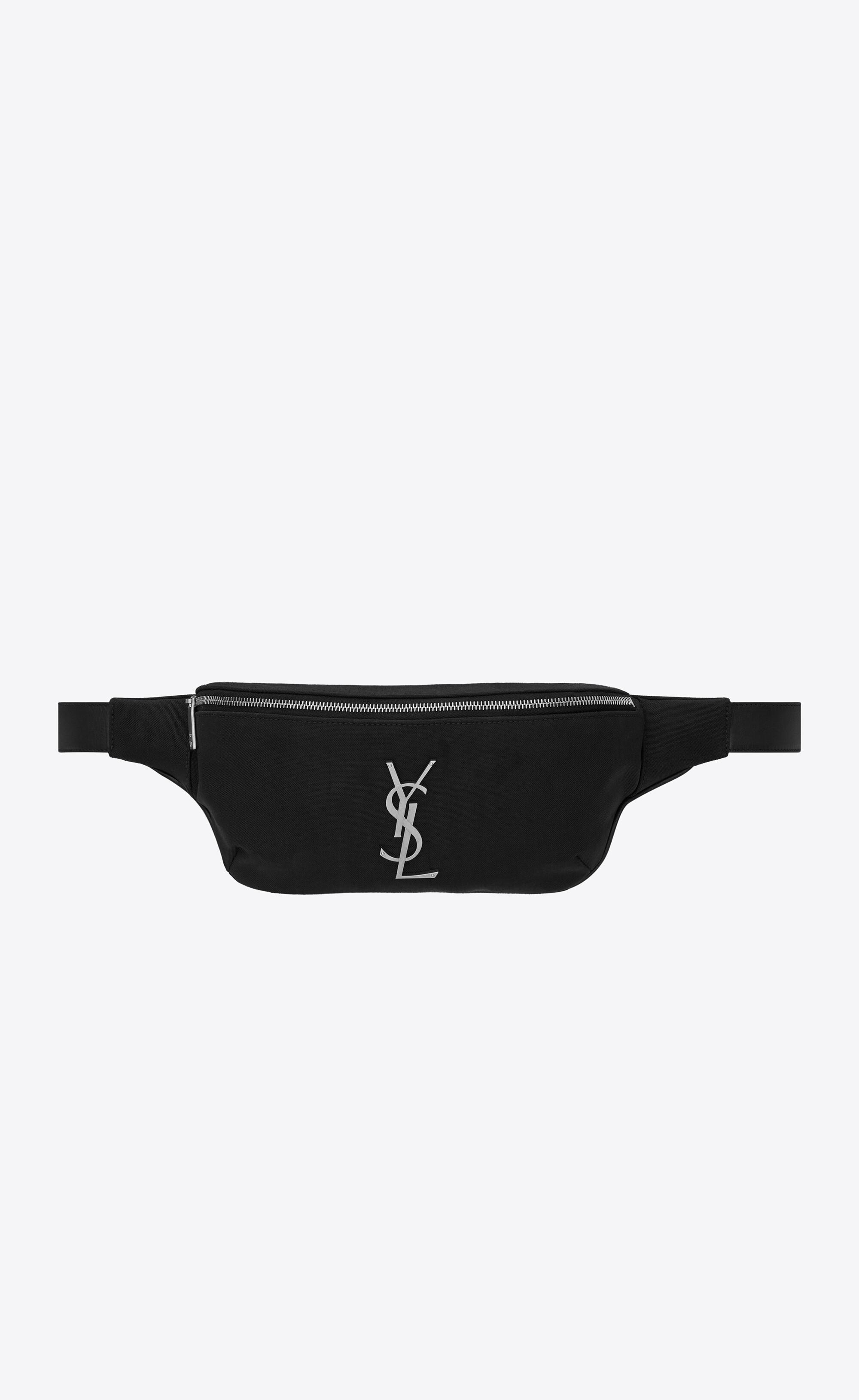 Saint Laurent Cassandre Classic Crossbody Bag In Canvas And Leather in  Black for Men | Lyst