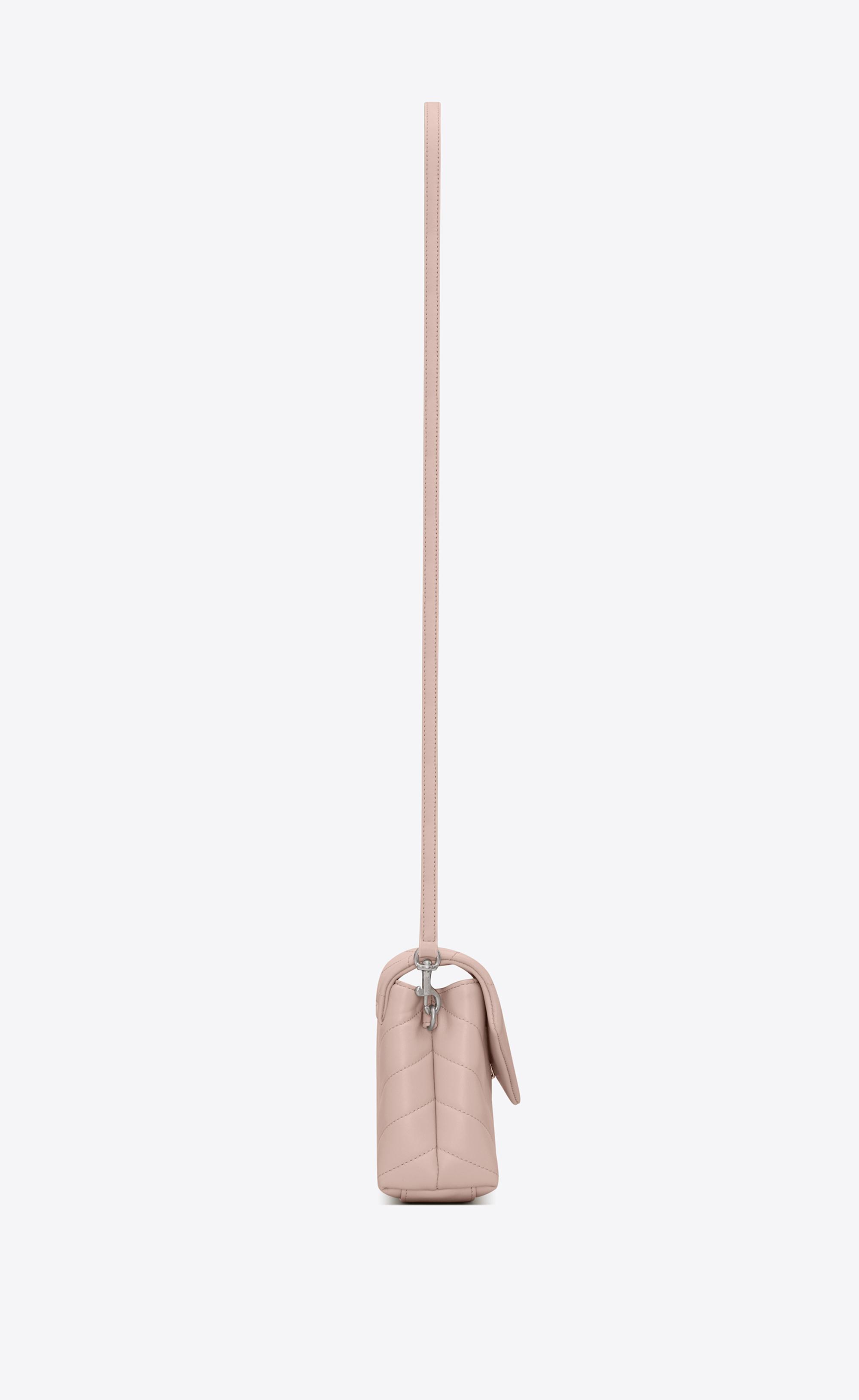 Saint Laurent Toy Loulou Strap Bag in Pink