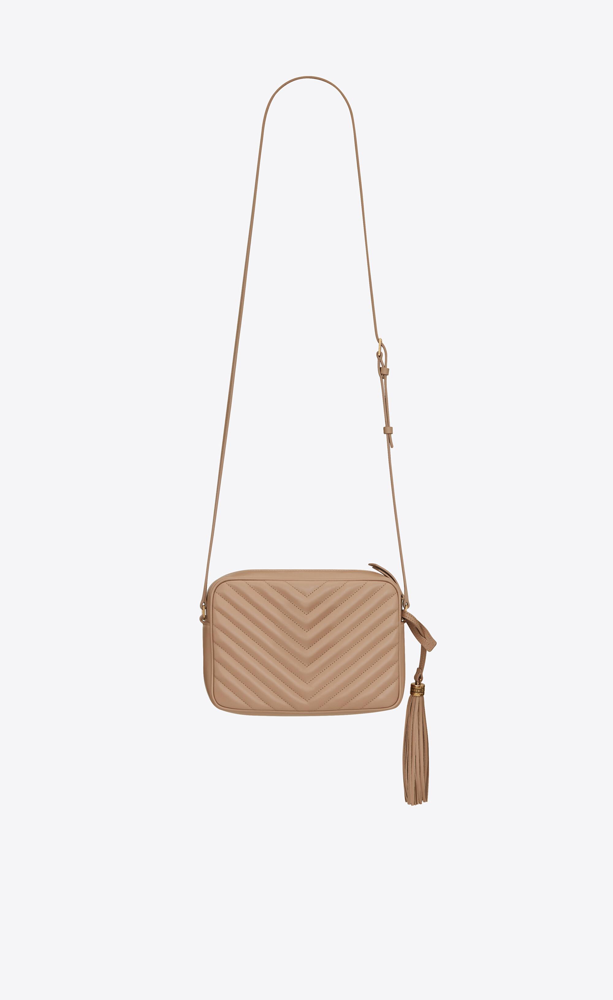 saint laurent lou camera bolsa dark beige