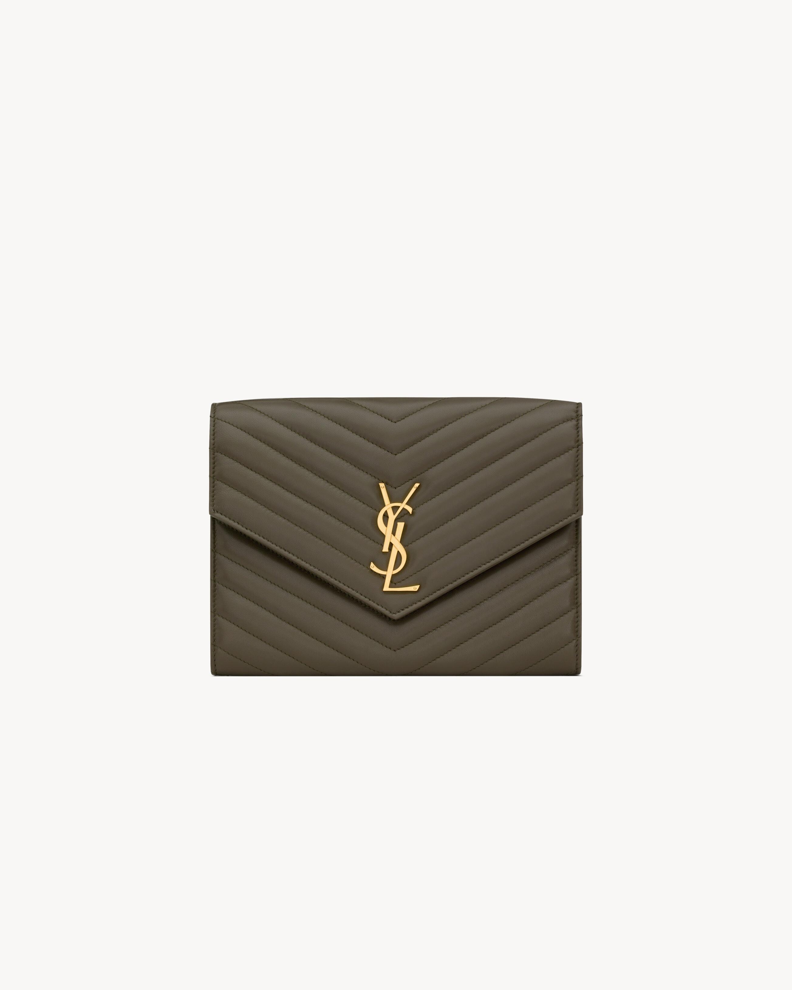 VIP価格SALE★Saint Laurent★イブニングポーチ サテン VIP価格SALE☆Saint Laurent☆イブニングポーチ サテン