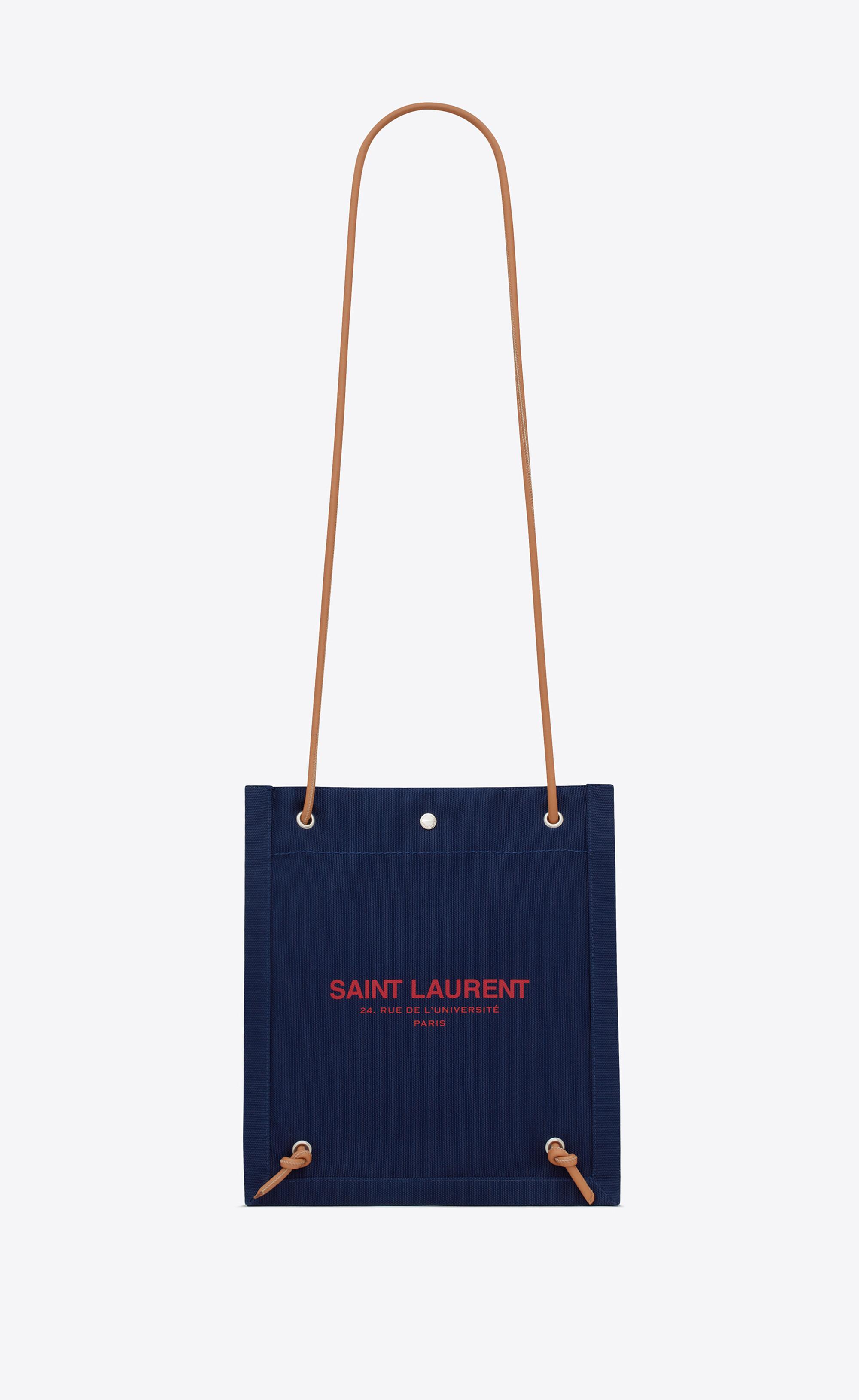 Borsa a tracolla in canvas da Uomo di Saint Laurent in Nero Uomo Borse da postino da Borse da postino Saint Laurent 
