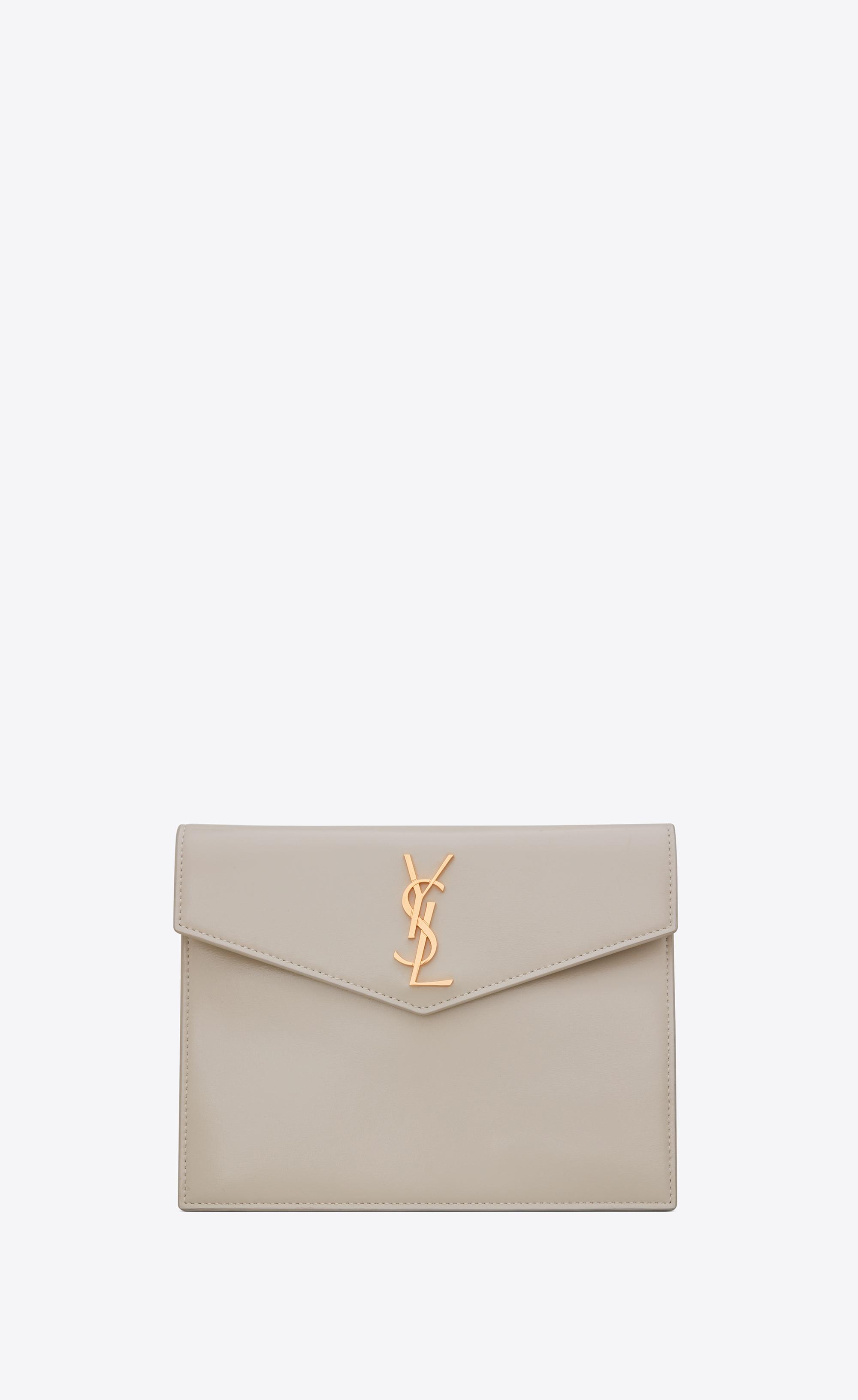 Saint Laurent Uptown Baby Pouch In Shiny Smooth Leather | Lyst UK
