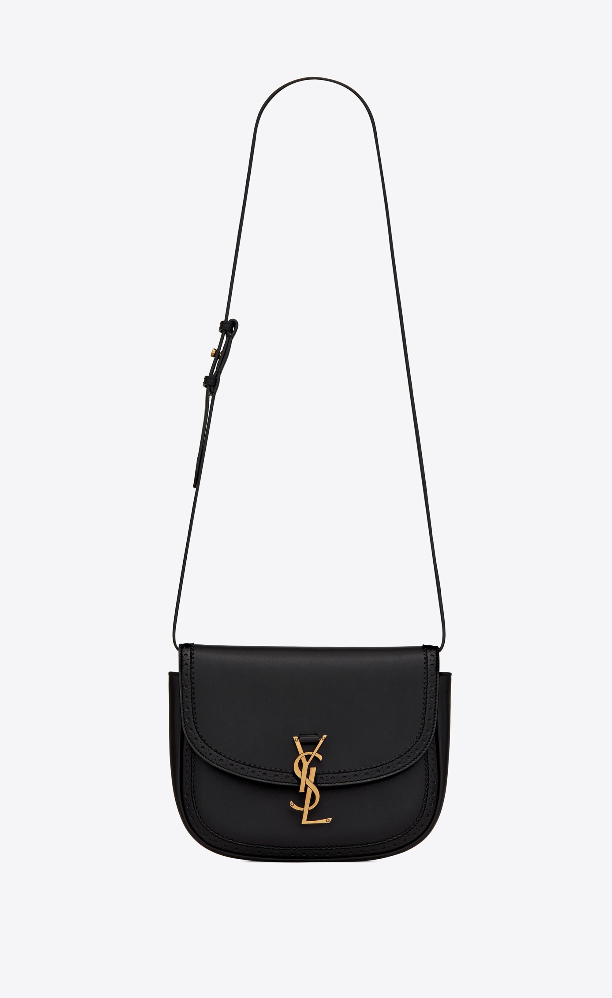 kaia medium satchel in smooth leather