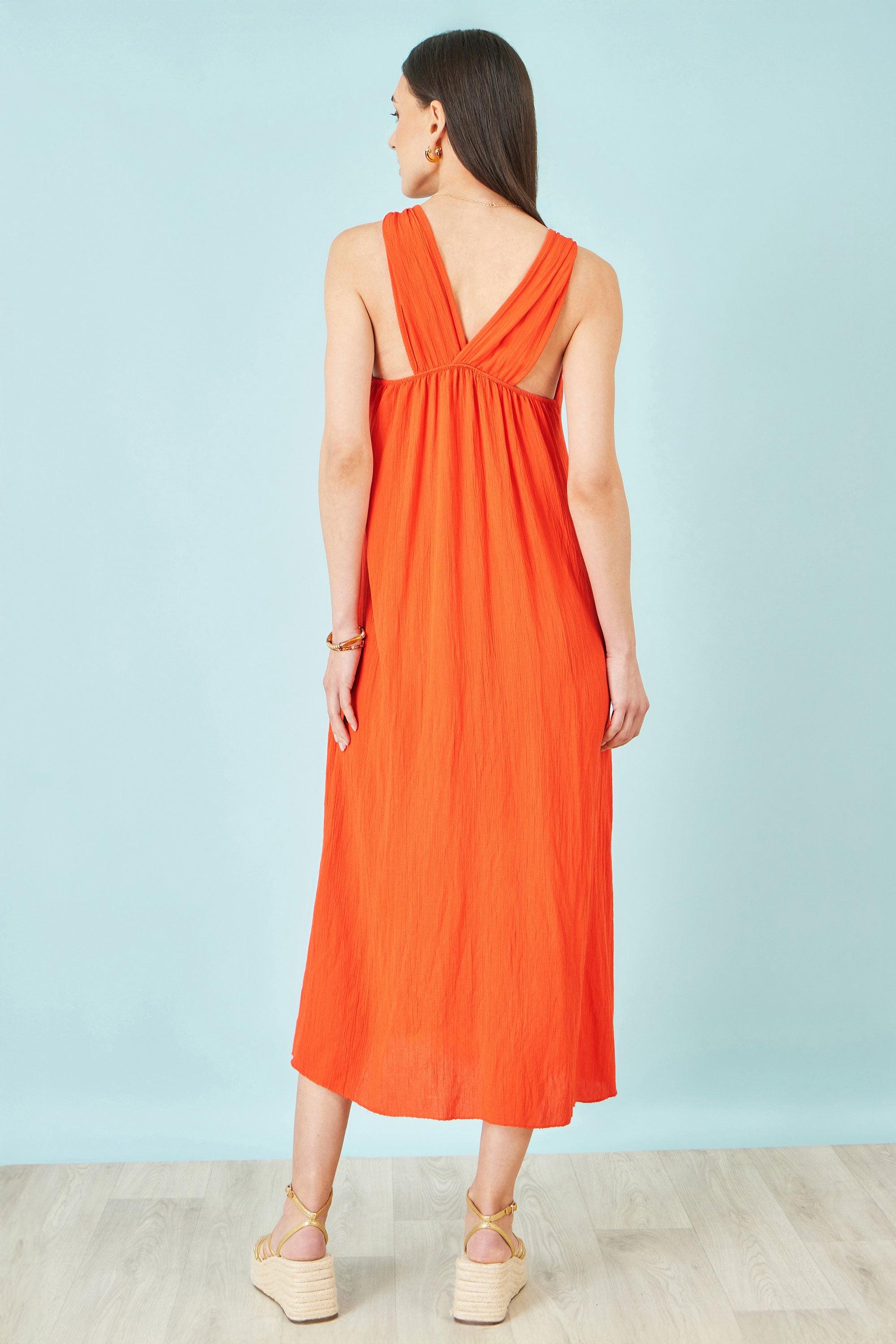 orange beach dress uk Women's Orange Summer Dresses | Plain & Paisley Summer Dresses
