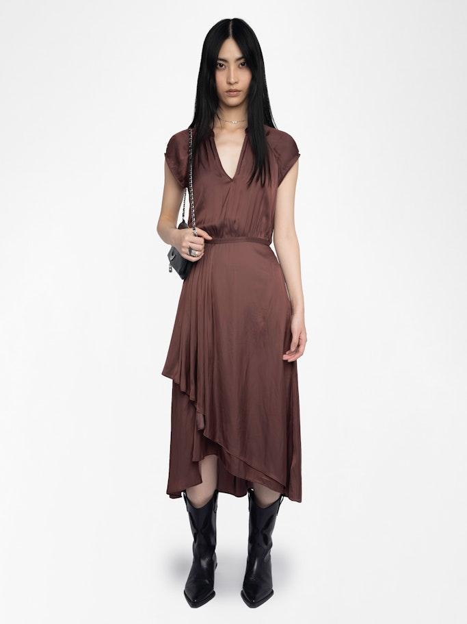 ワンピース ZADIG & VOLTAIRE Woman Dress Multicolor WWDR02506 428 Mid-Length Dress Ink Butterfly Print | Zadig&Voltaire