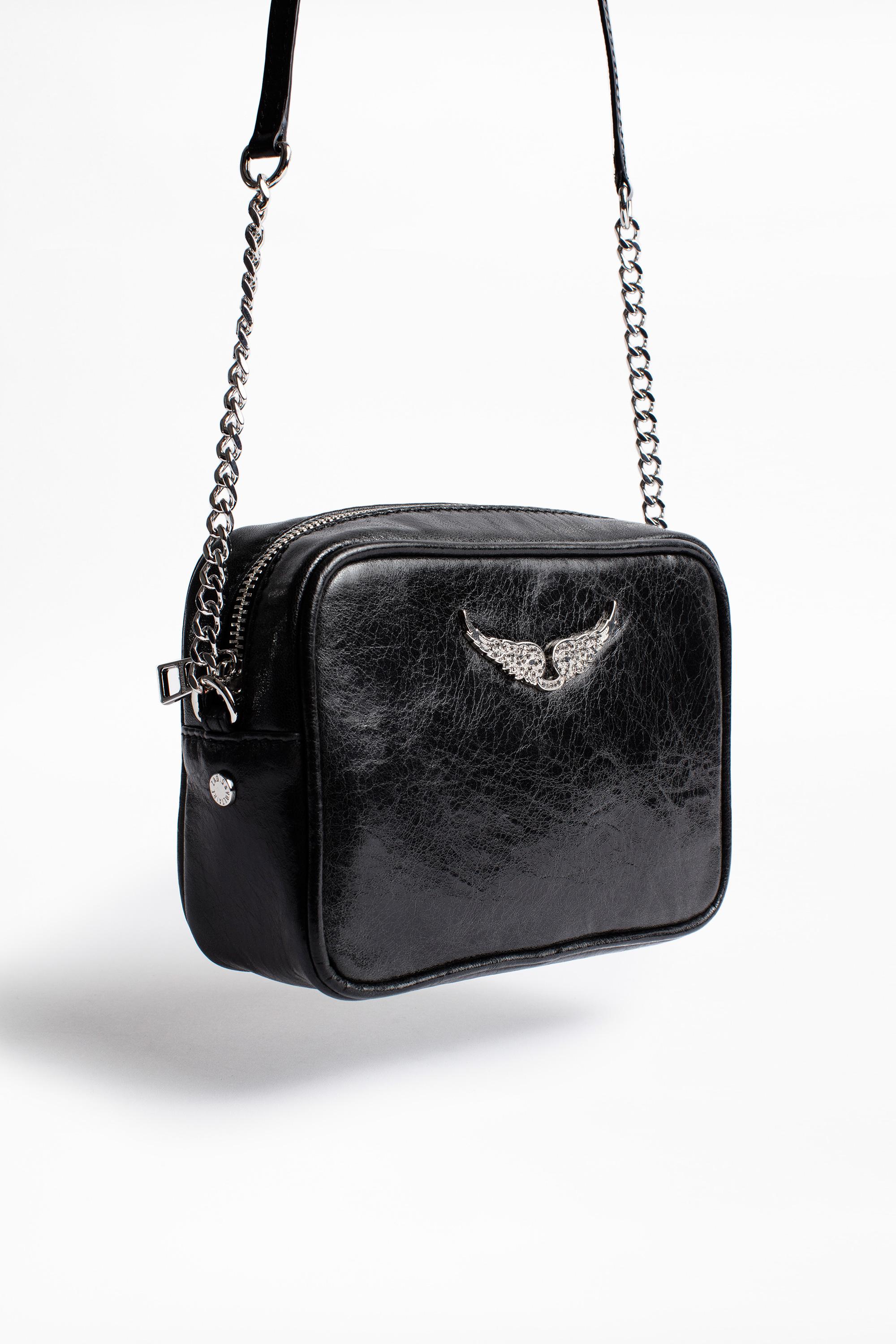 Zadig & Voltaire Leather Xs Boxy Crush Bag in Black - Lyst