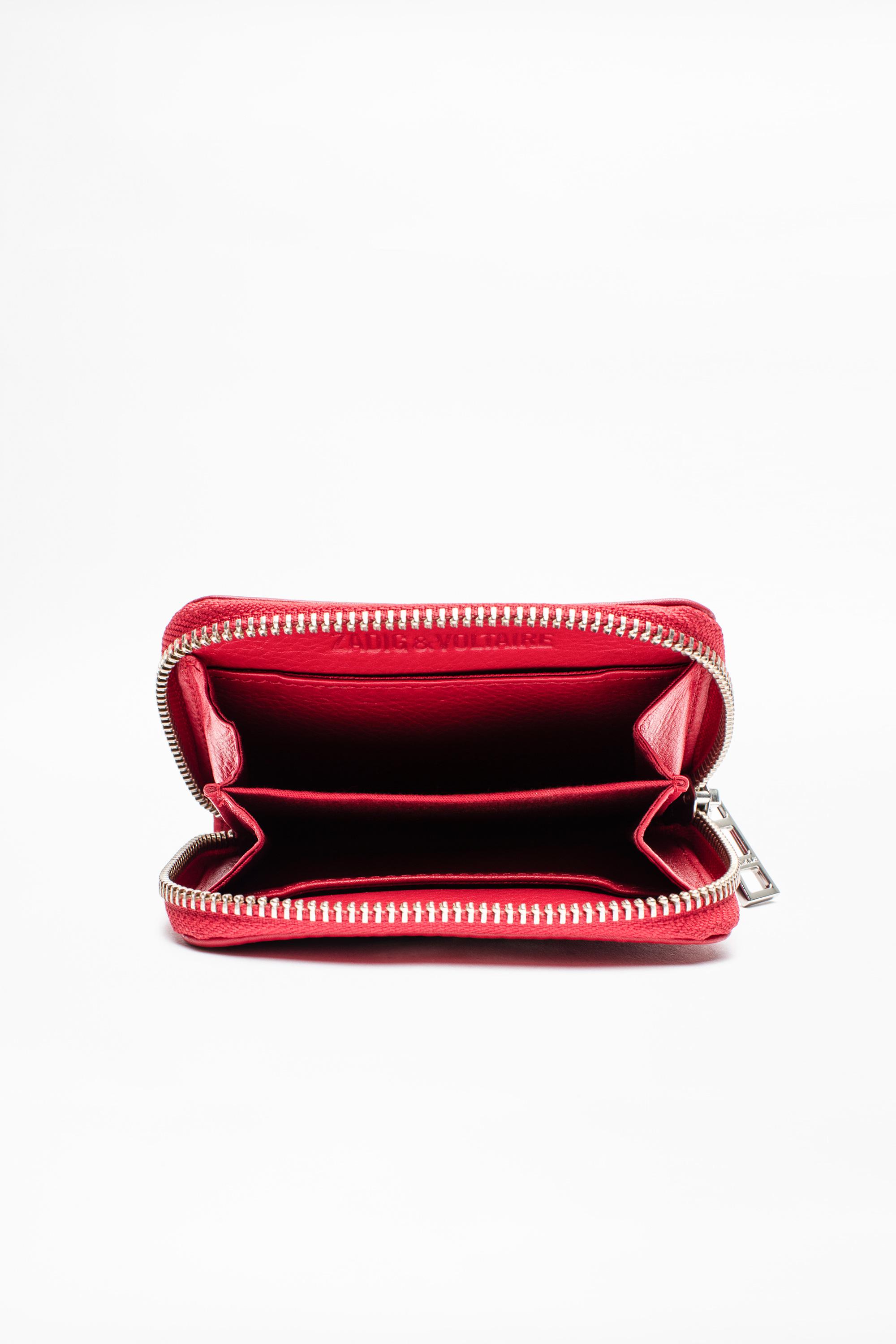 Portefeuille en cuir Mini Cuir Zadig & Voltaire en coloris Rouge - Lyst