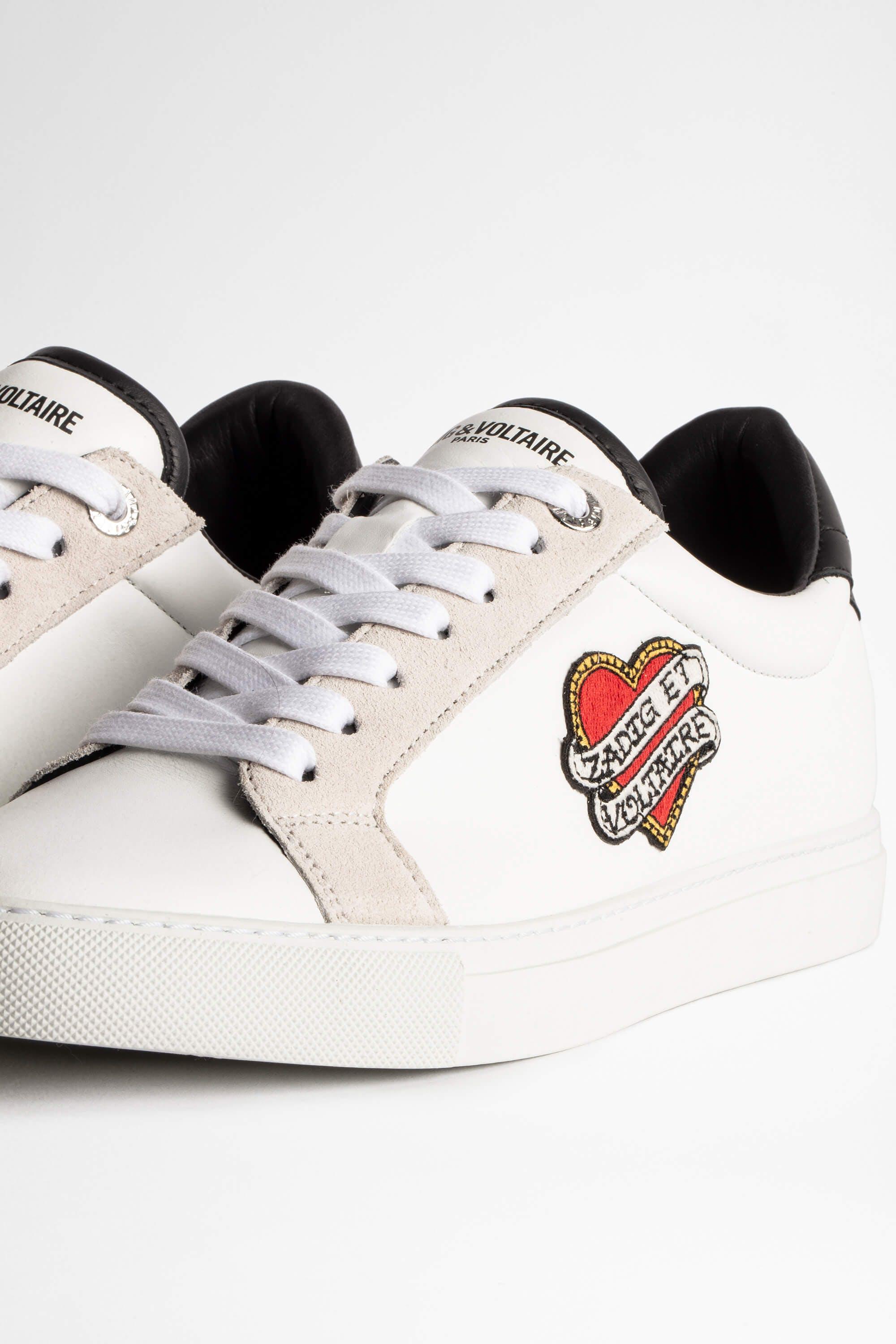 & Voltaire Zv1747 Heart Patch Sneakers White |