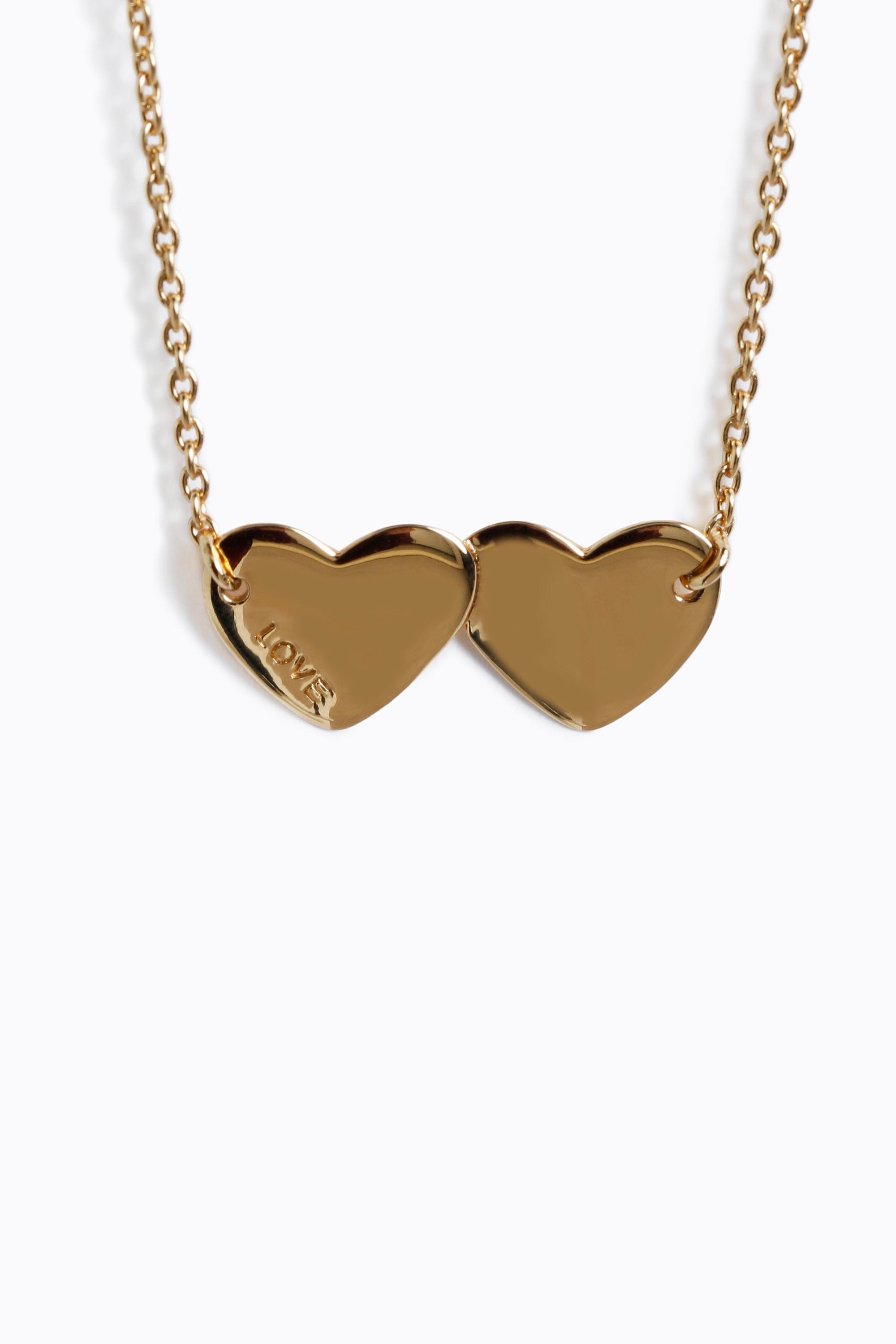 Double Heart Necklace Zadig & Voltaire | Lyst