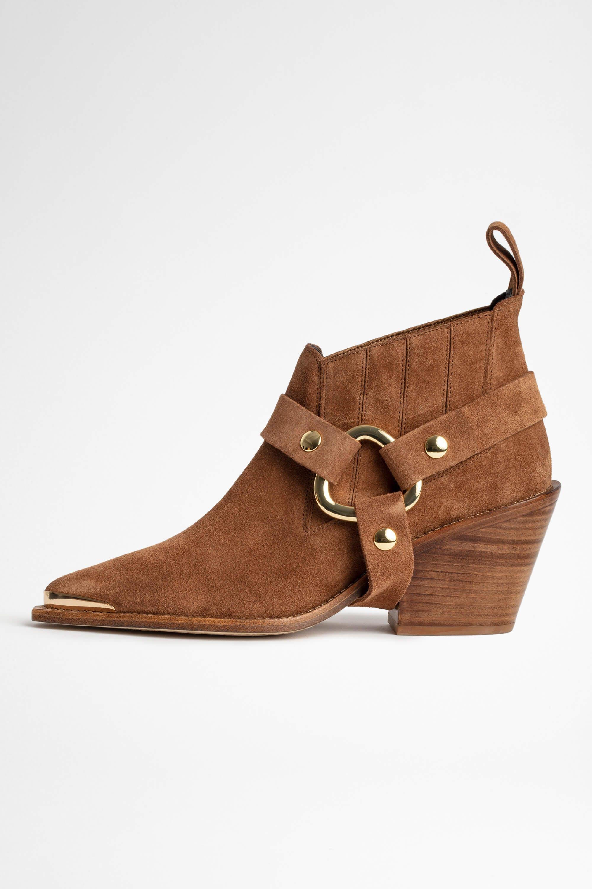 & Voltaire N'dricks Suede Ankle Boots in Brown Lyst