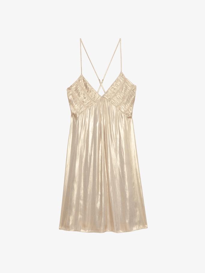 Zadig & Voltaire Rayonna Satin Dress in White | Lyst