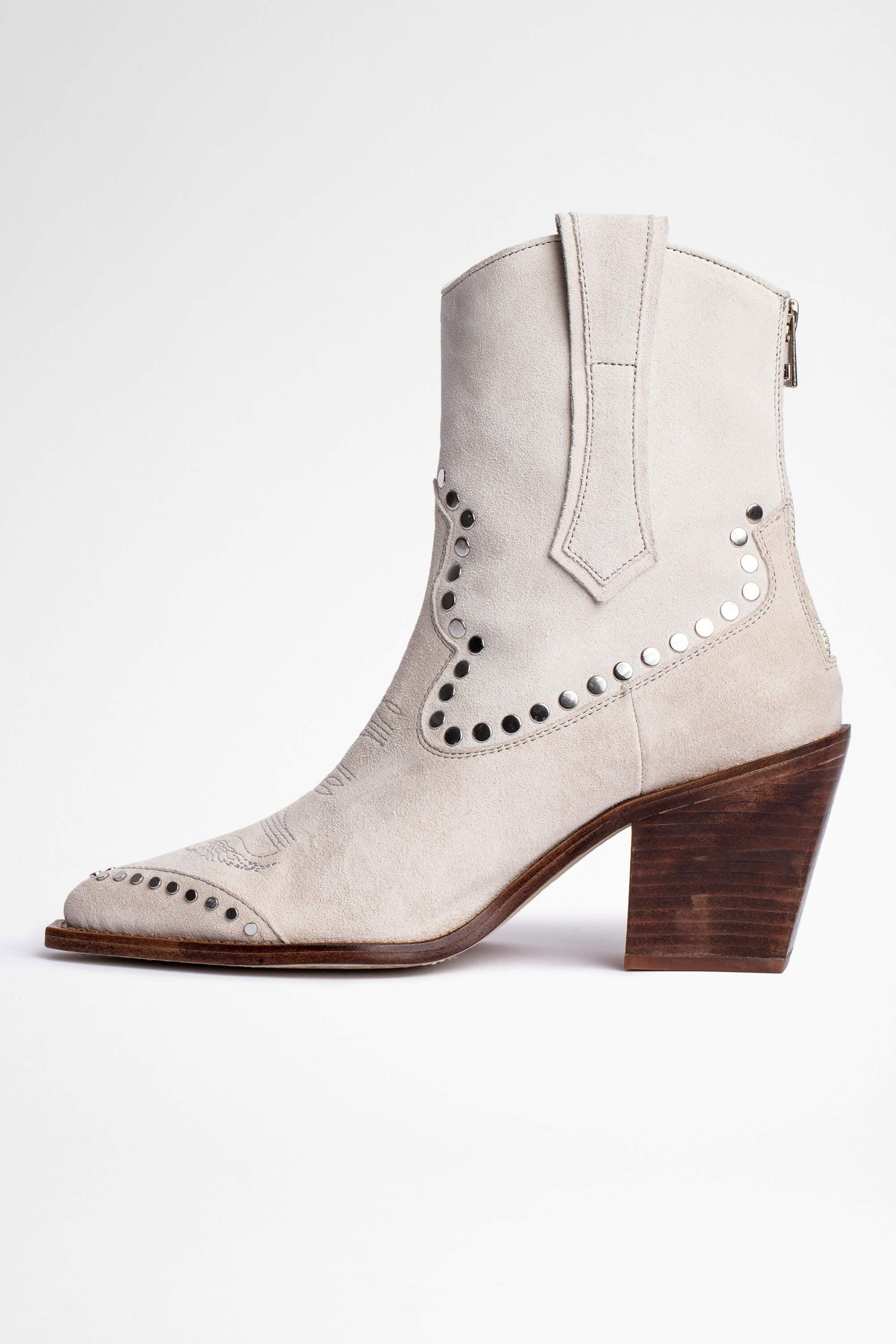 Zadig & Voltaire Cara High Boots in White | Lyst