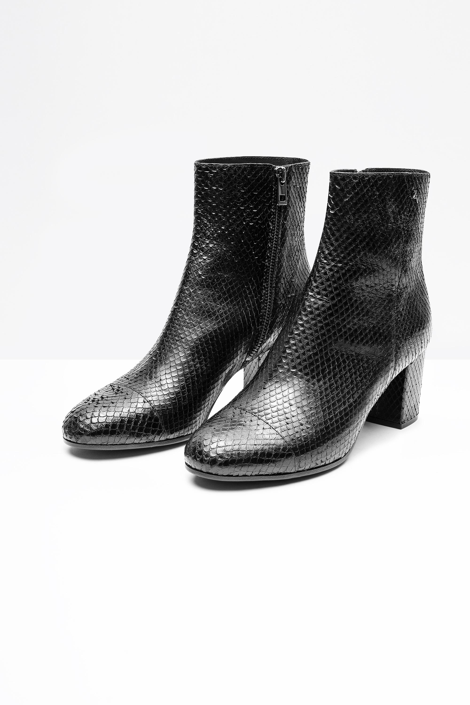 Zadig & Voltaire Leather Lena Keith Boots in Black - Lyst