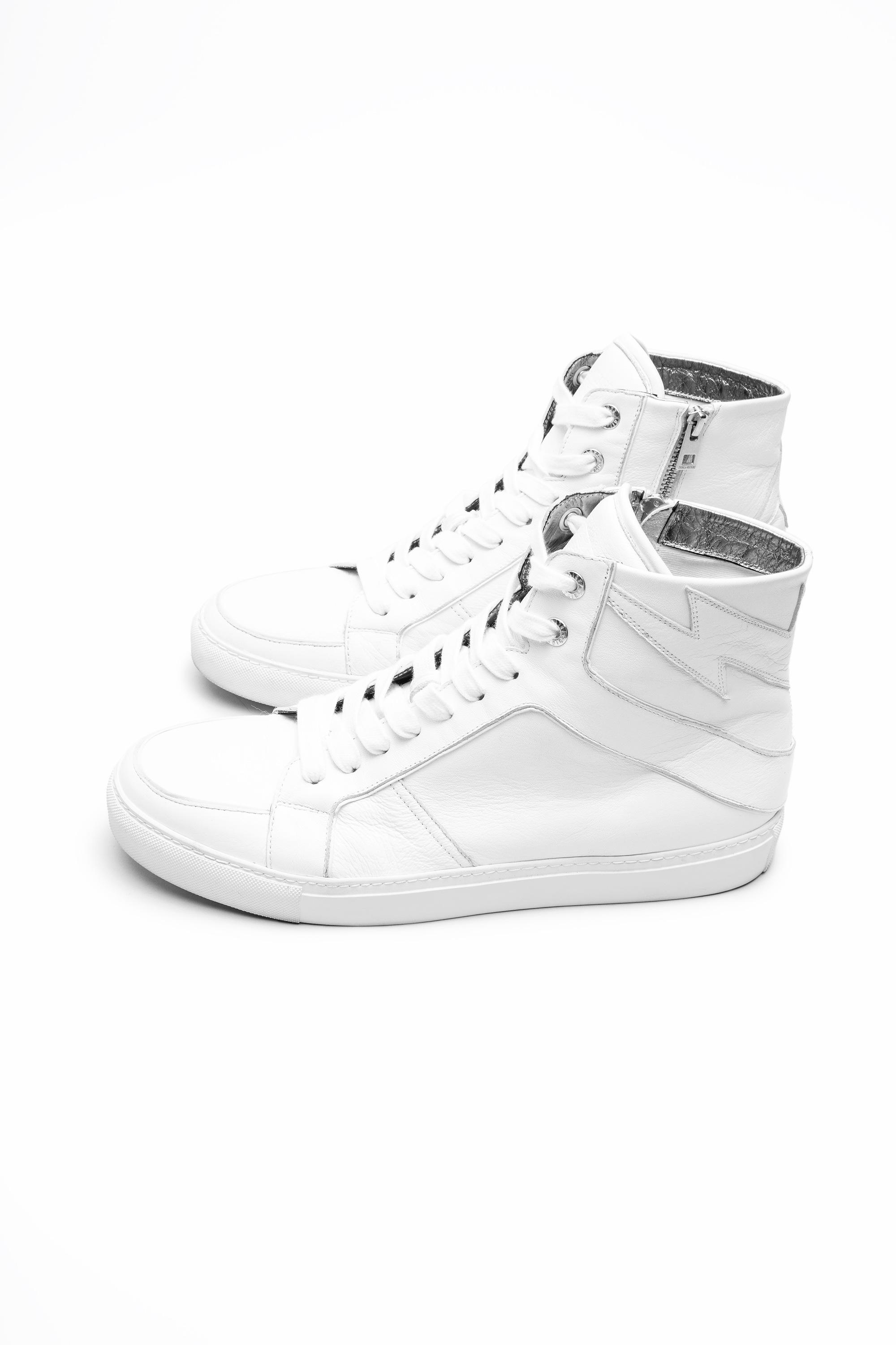 Zadig & Voltaire Leather Zv1747 High Flash Men Sneakers in White for ...