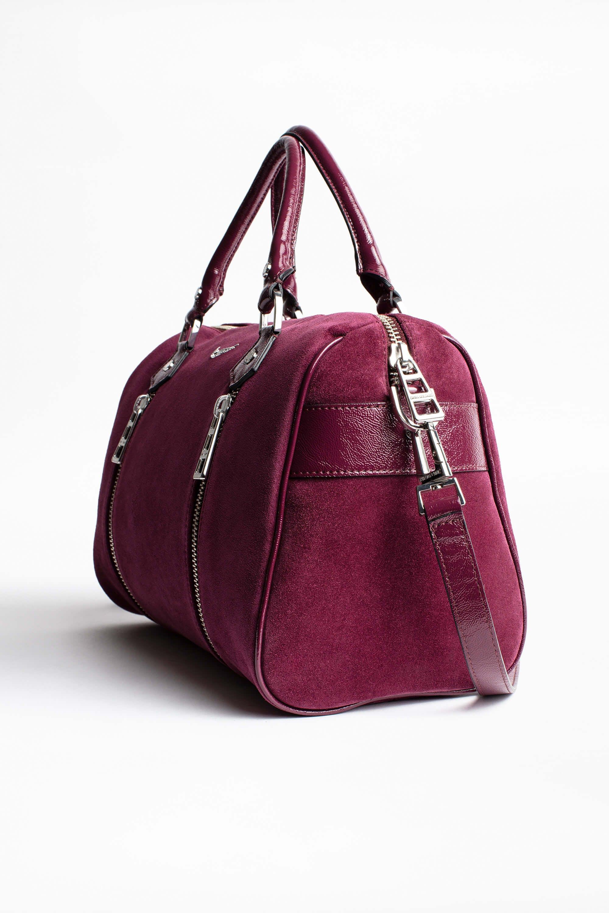 Zadig & Voltaire Sunny Medium Suede Patent Bag in Red Lyst