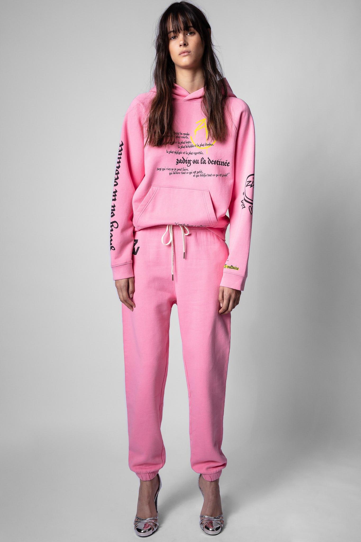 Sweatshirt georgy multicusto voltaire happy Zadig Voltaire en coloris Rose Lyst
