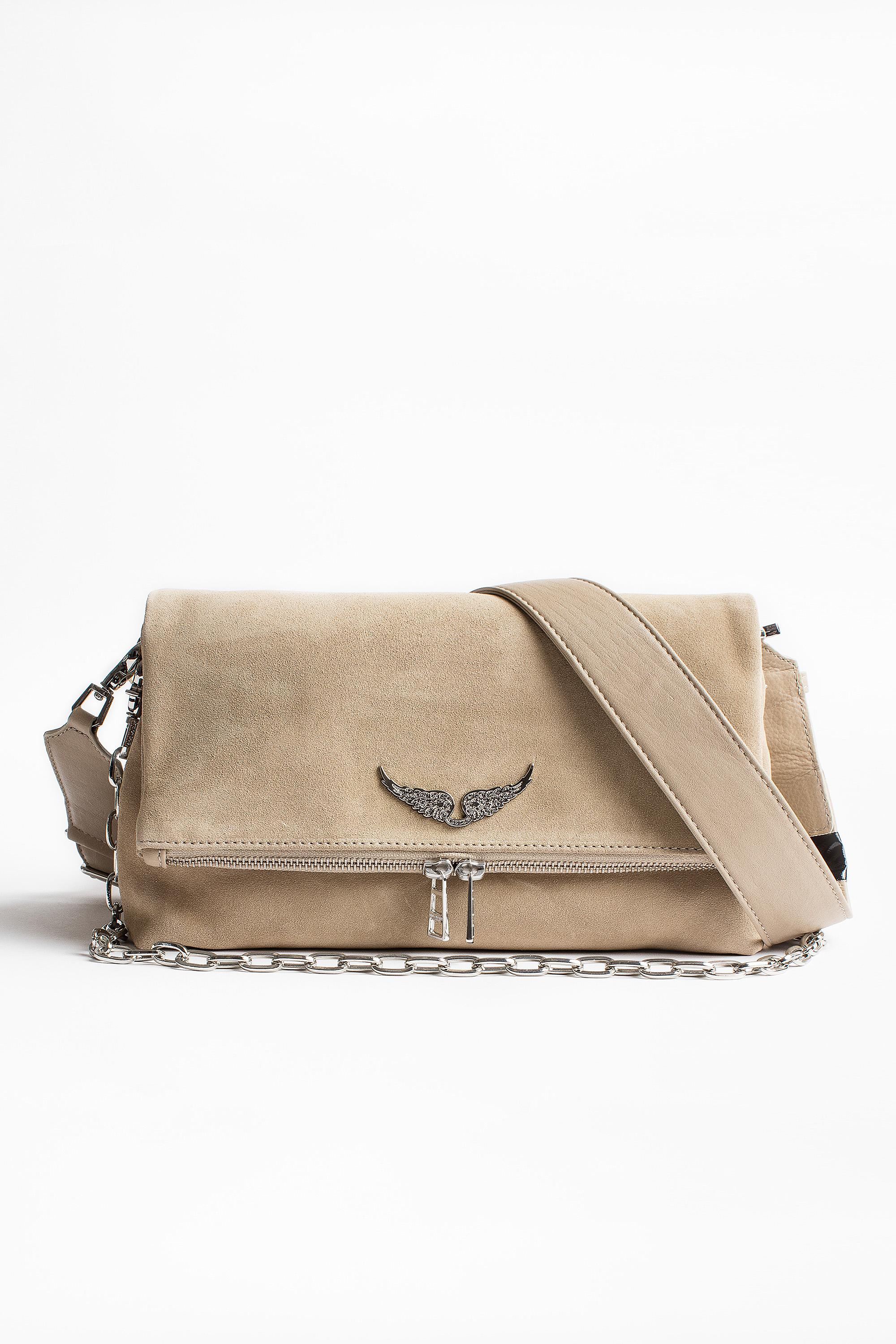 Zadig & Voltaire Rocky Suede Bag in Natural | Lyst