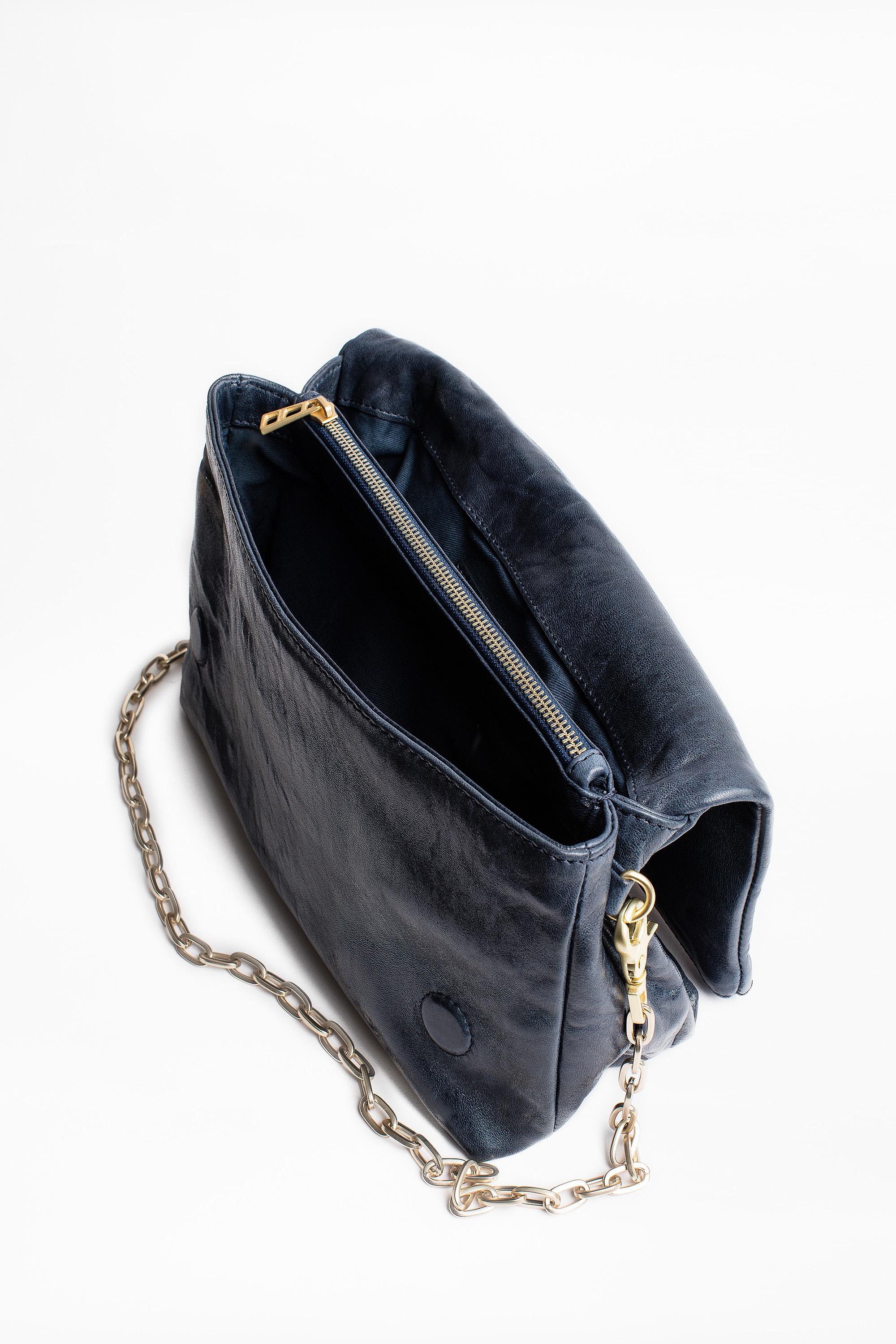 Zadig & Voltaire Leather Rocky Crush Bag in Navy (Blue) Lyst