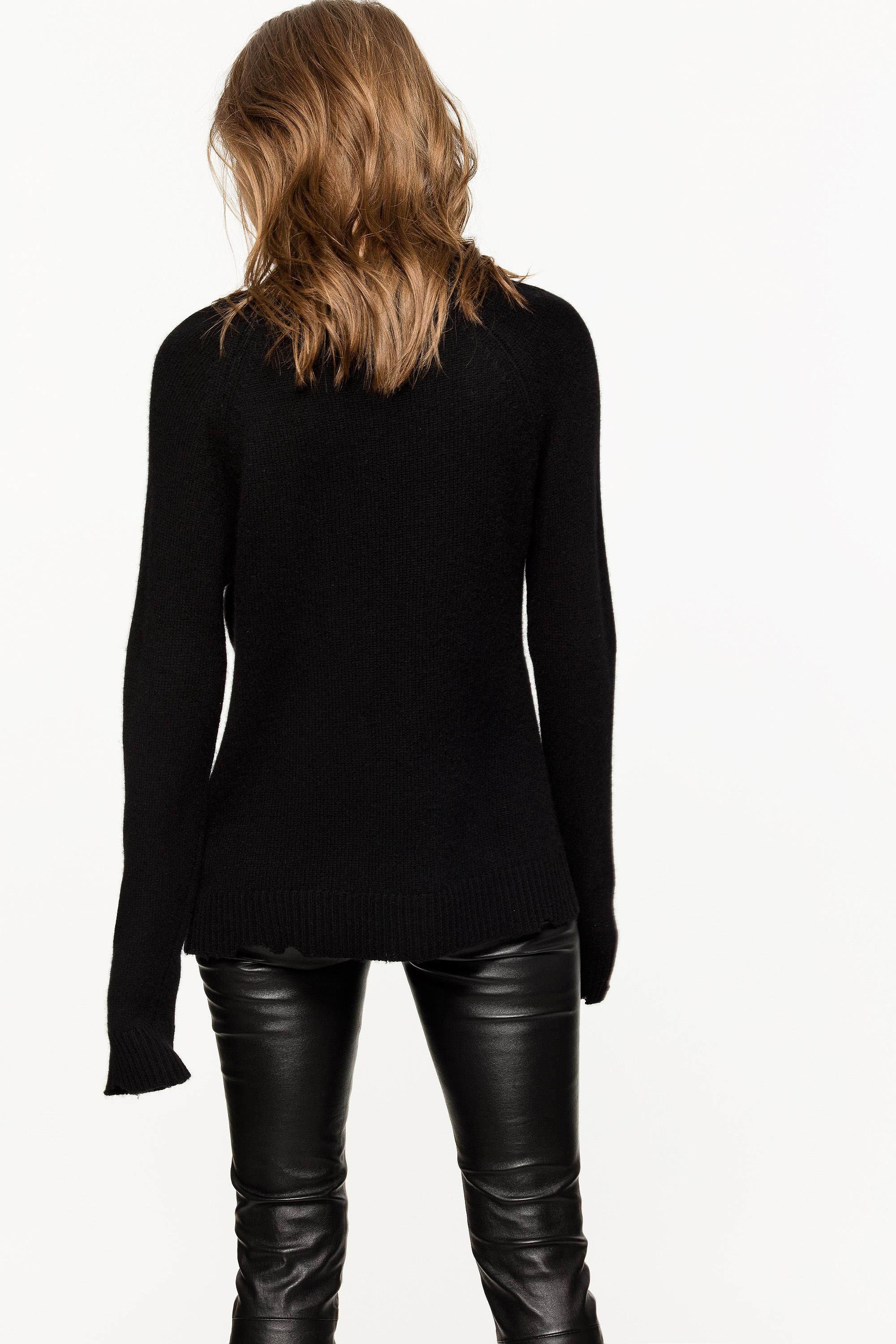 Zadig & Voltaire Cashmere Alma Sweater in Black - Lyst