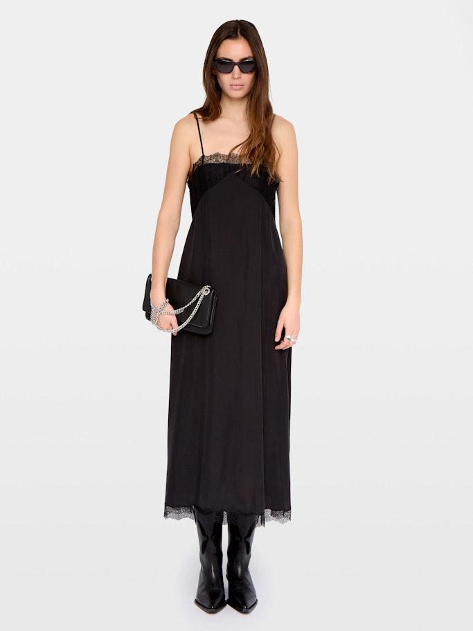 chinese dress ladies Zadig & Voltaire Women's Alanis Cotton Dentelle Dress - Ecru