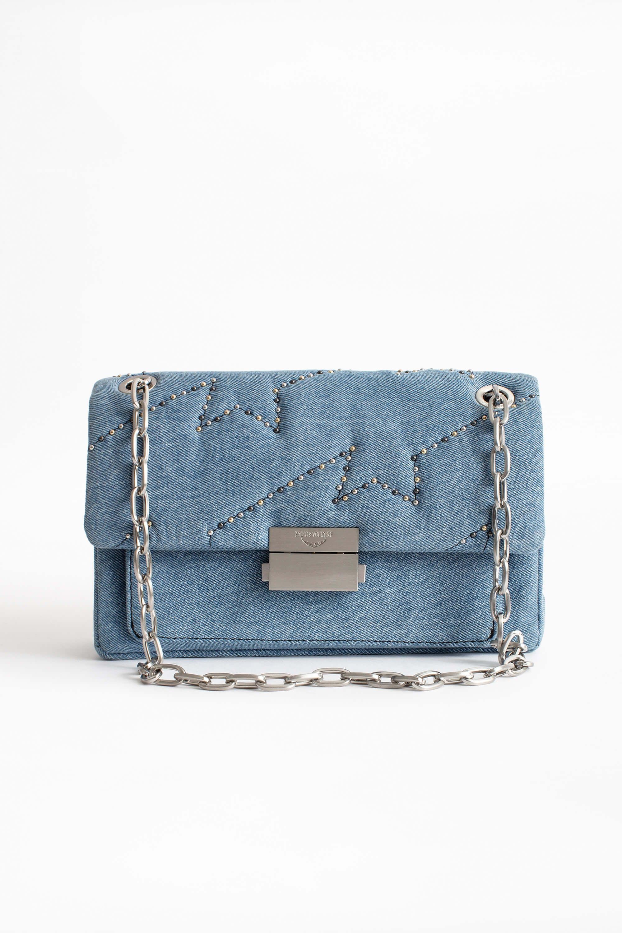 Zadig & Voltaire ziggy Denim Bag in Blue - Lyst