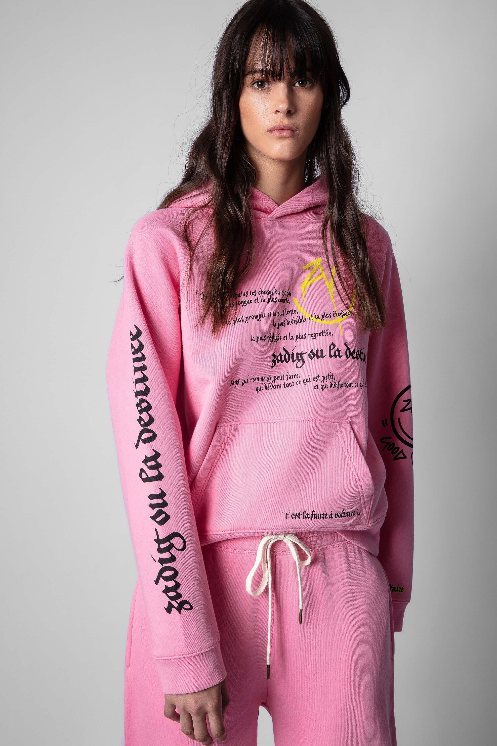 Zadig & Voltaire Georgy Multicusto Voltaire Happy Sweatshirt in Pink | Lyst