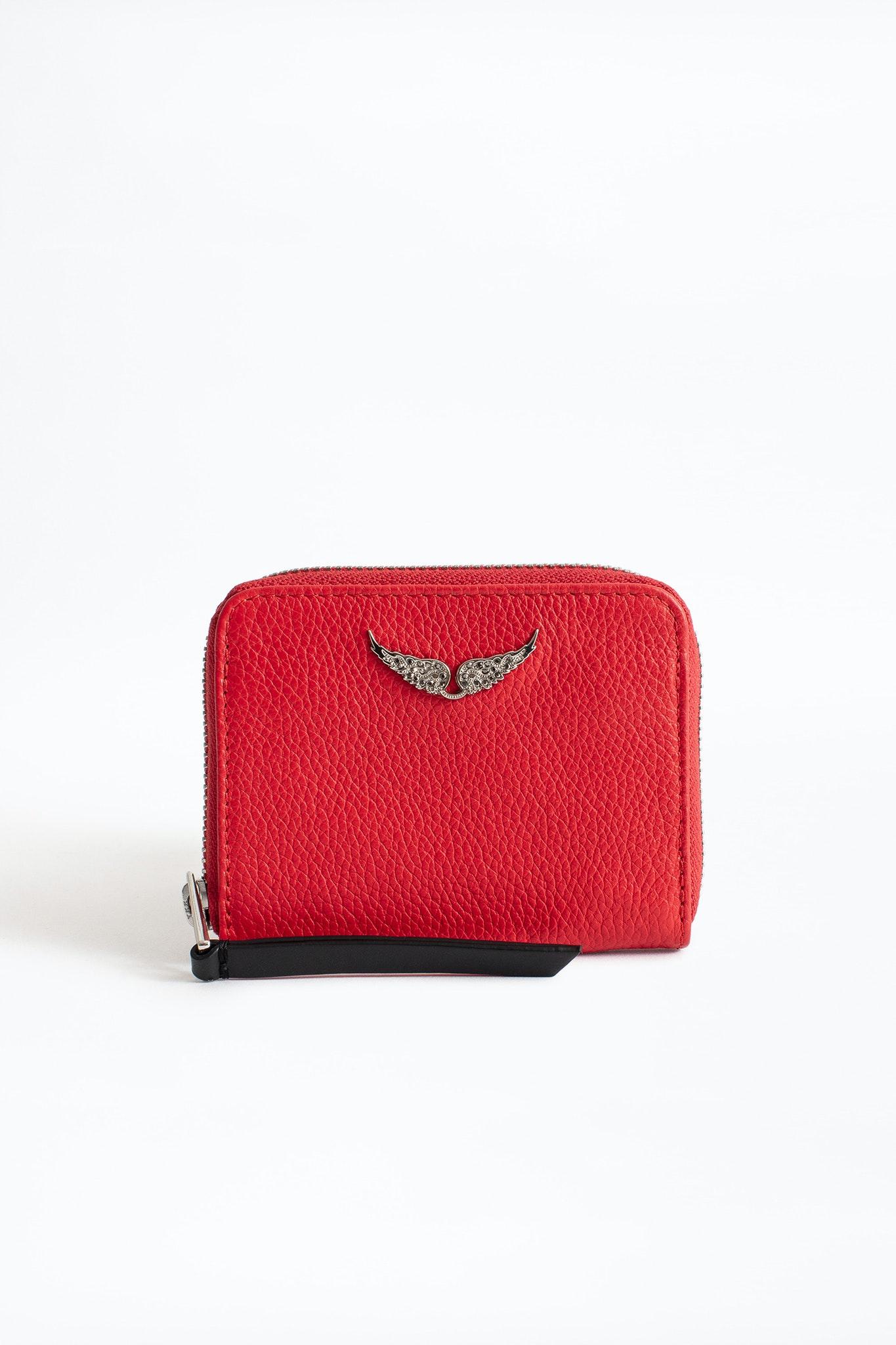 Porte-monnaie Mini Zv Grained Passion - Femme Zadig & Voltaire en coloris  Rouge - Lyst