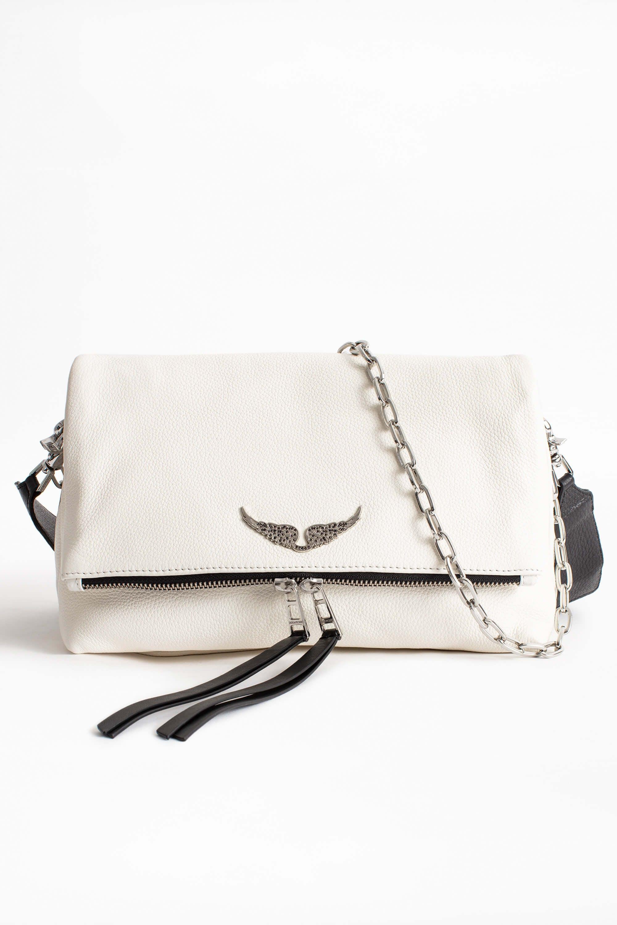 Zadig & Voltaire Leather Rocky Grained Bag in White | Lyst