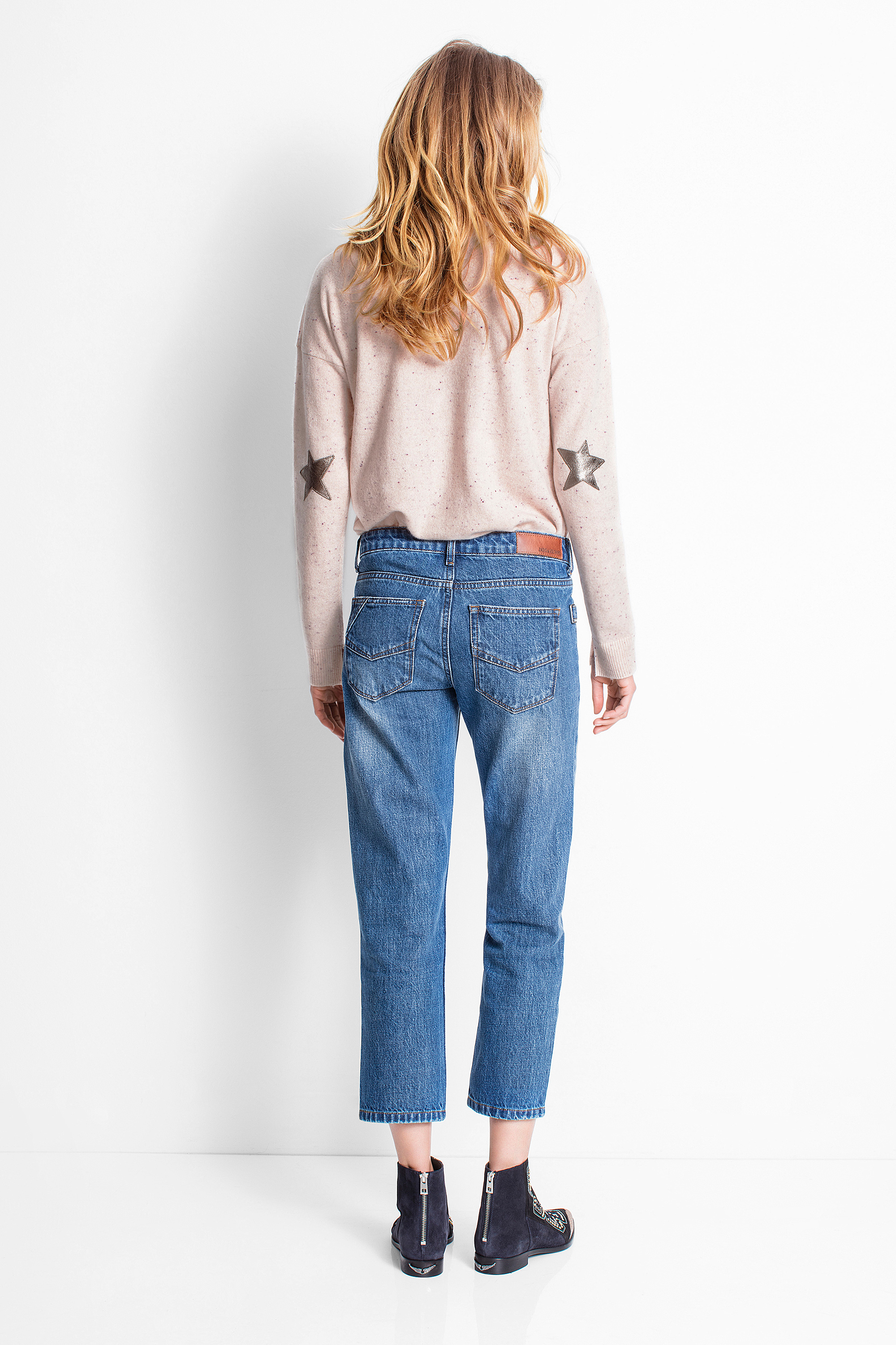cici patch cashmere sweater