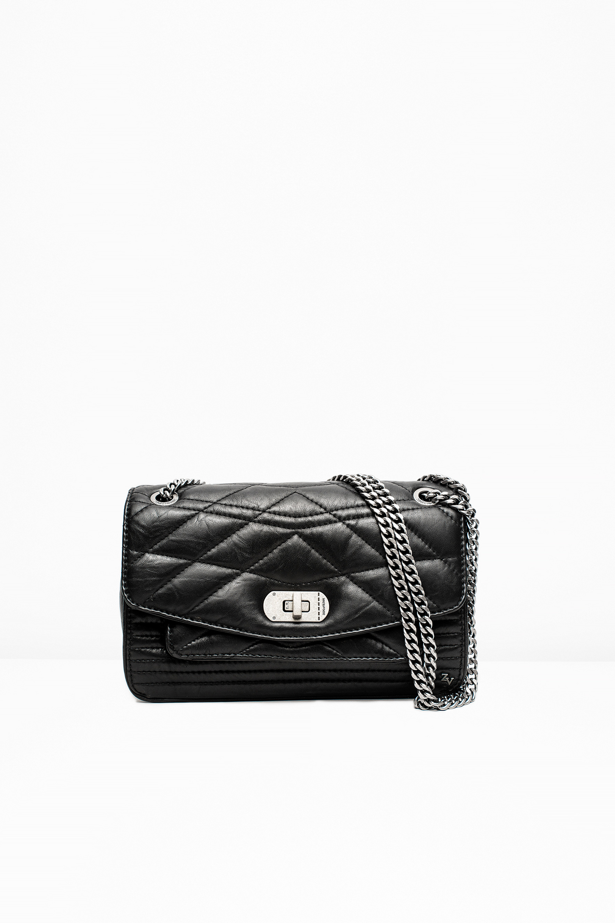 Zadig & Voltaire Leather Skinny Love Quilted Bag in Black Lyst